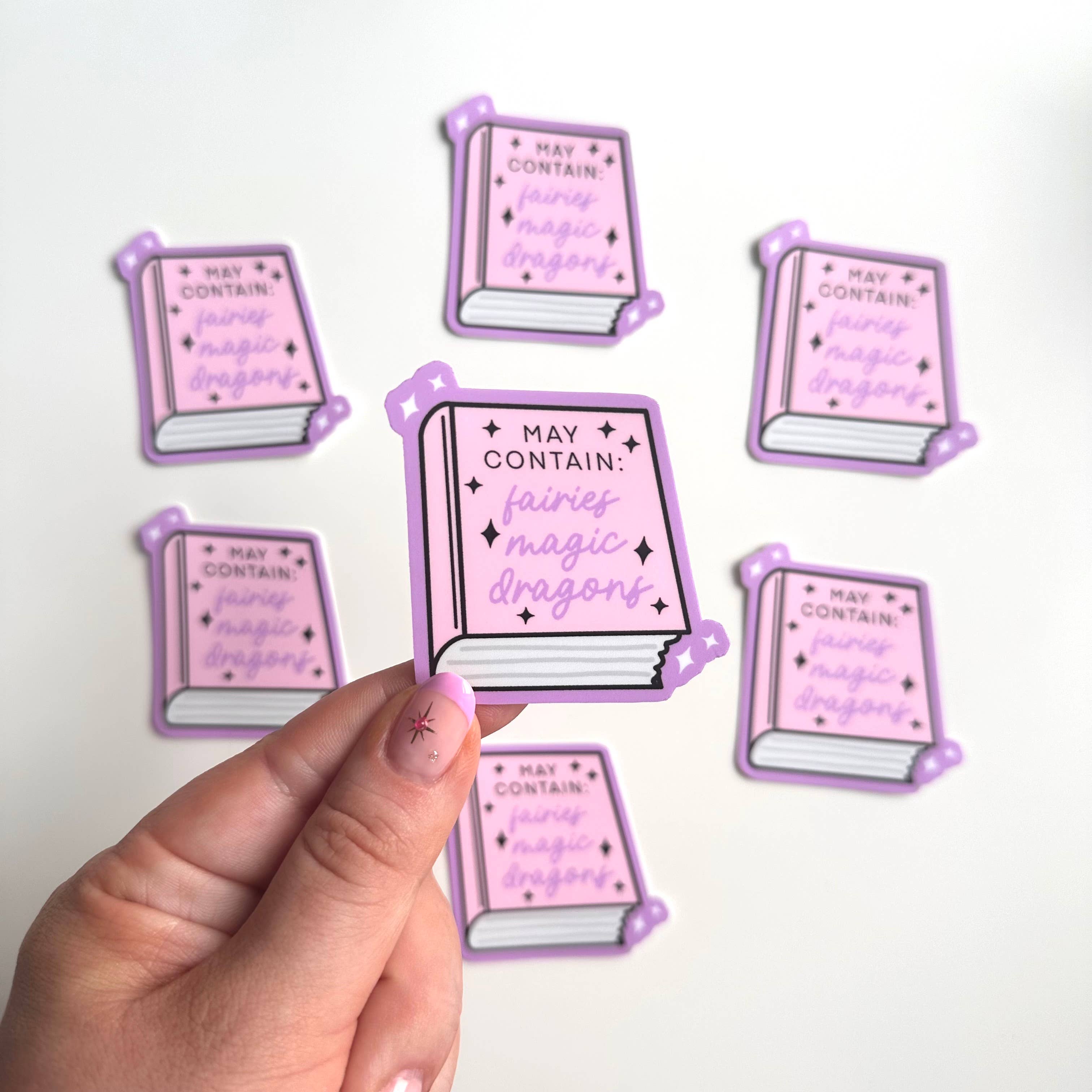 Dolly's Doodles - May Contain Fairies Magic Dragon Matte Sticker