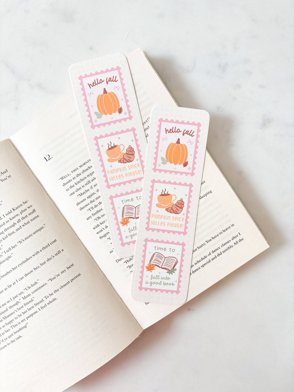 Hello Fall Stamps Bookmark