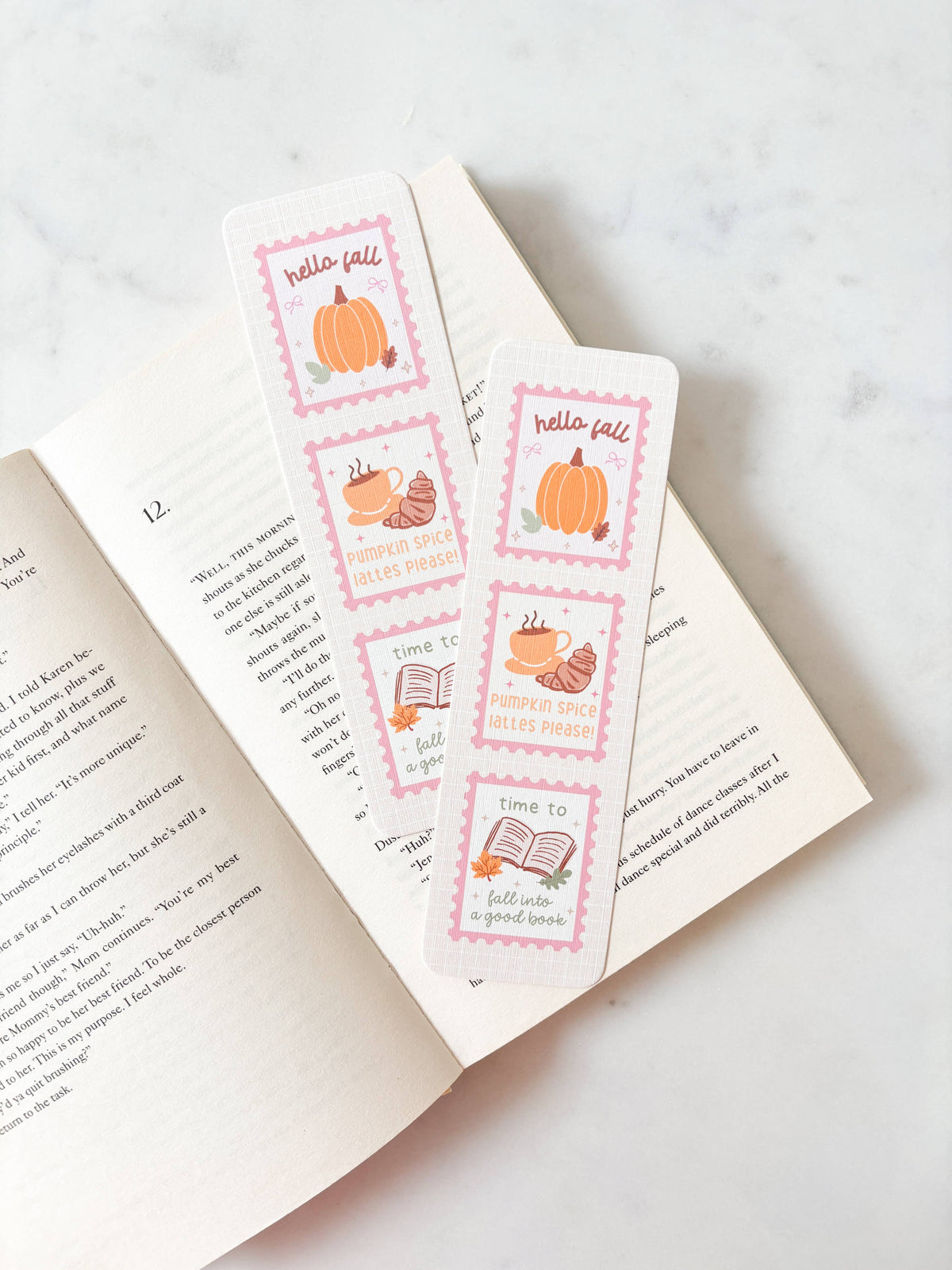 Hello Fall Stamps Bookmark