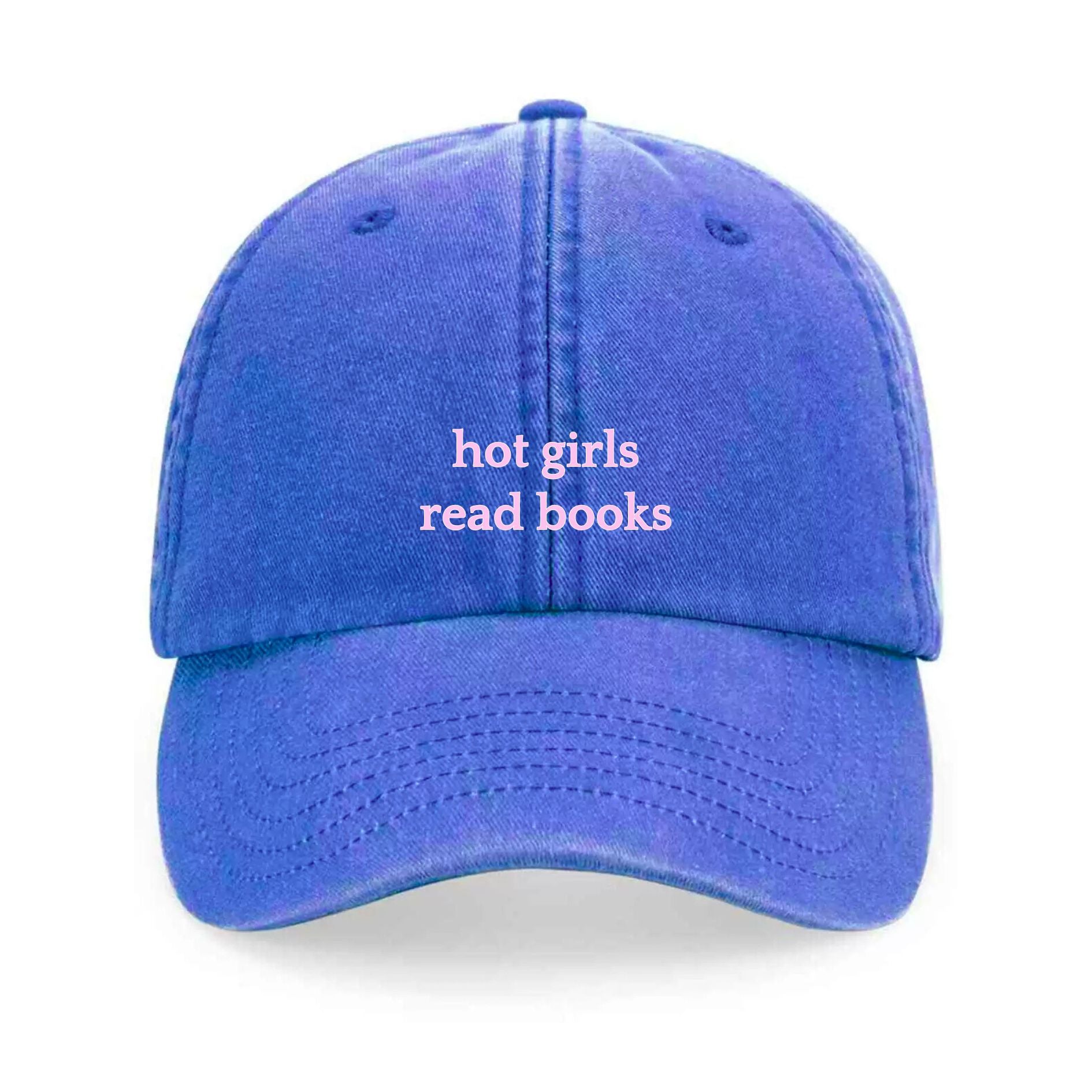 Hot Girls Read Books blue cap