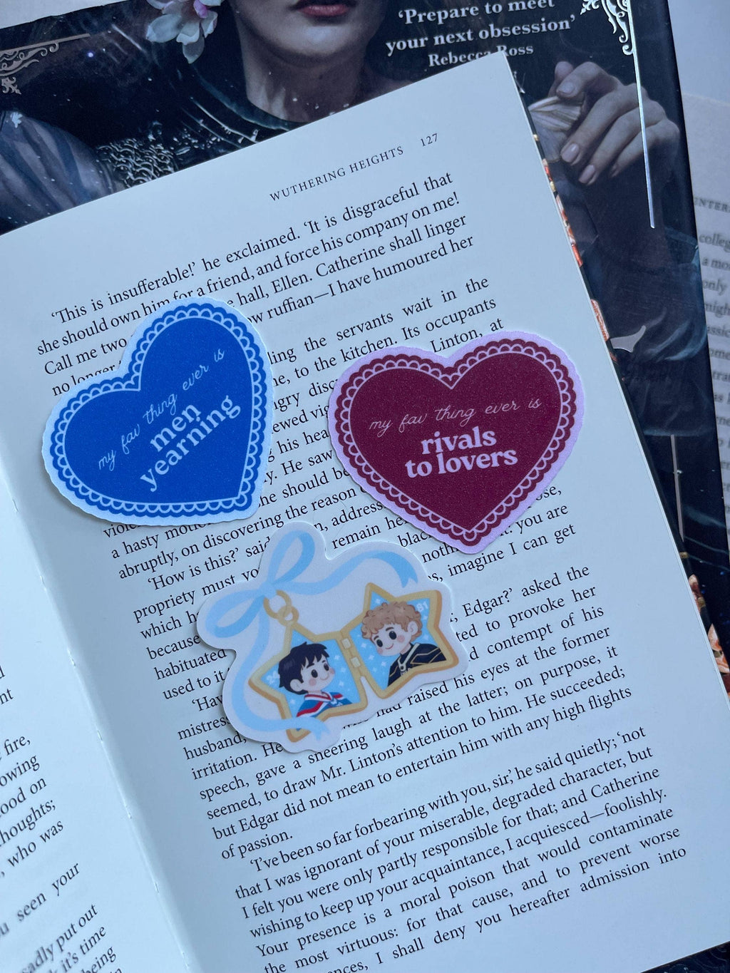 Rivals to Lovers Sticker | Sparkly Maroon Heart