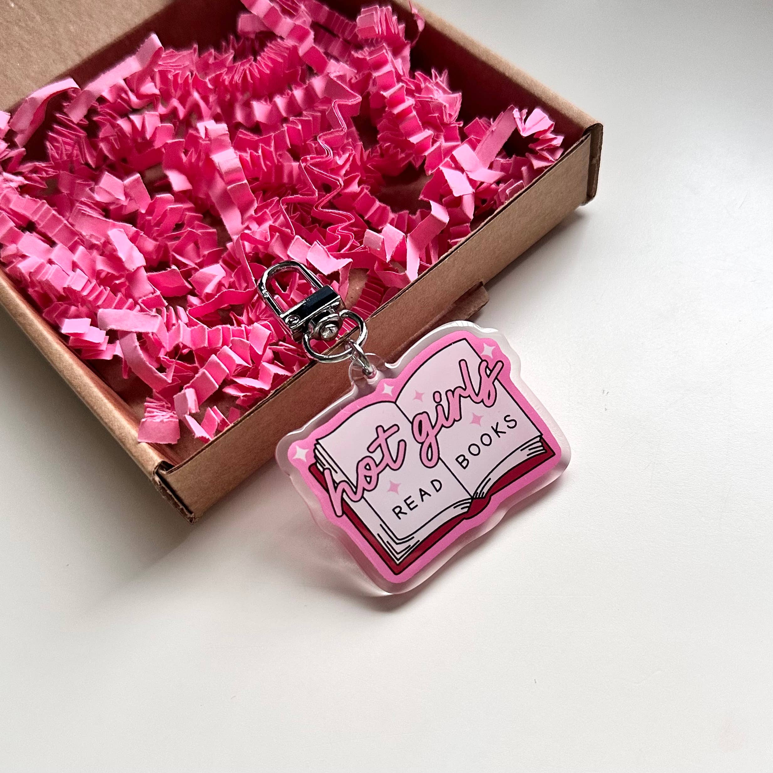 Dolly's Doodles - Hot Girls Read Books Keyring
