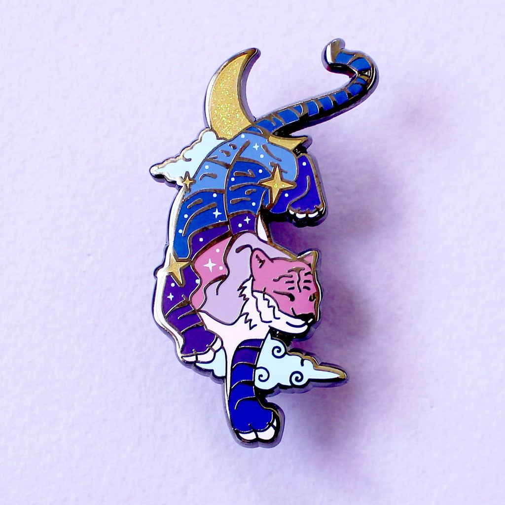 Glitter Punk - Celestial Tiger Enamel Pin