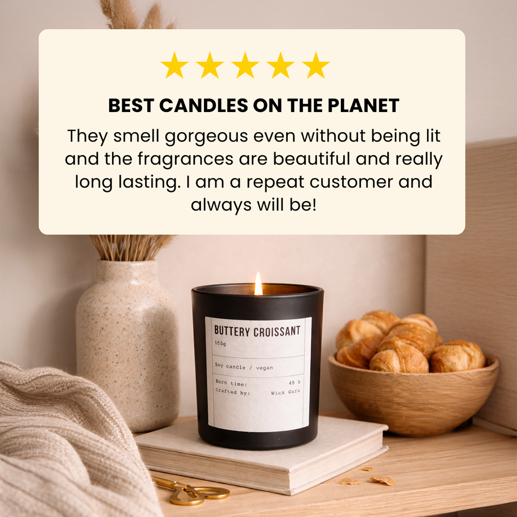 Croissant Scented Candle - Birthday Gift, Bakery-scent