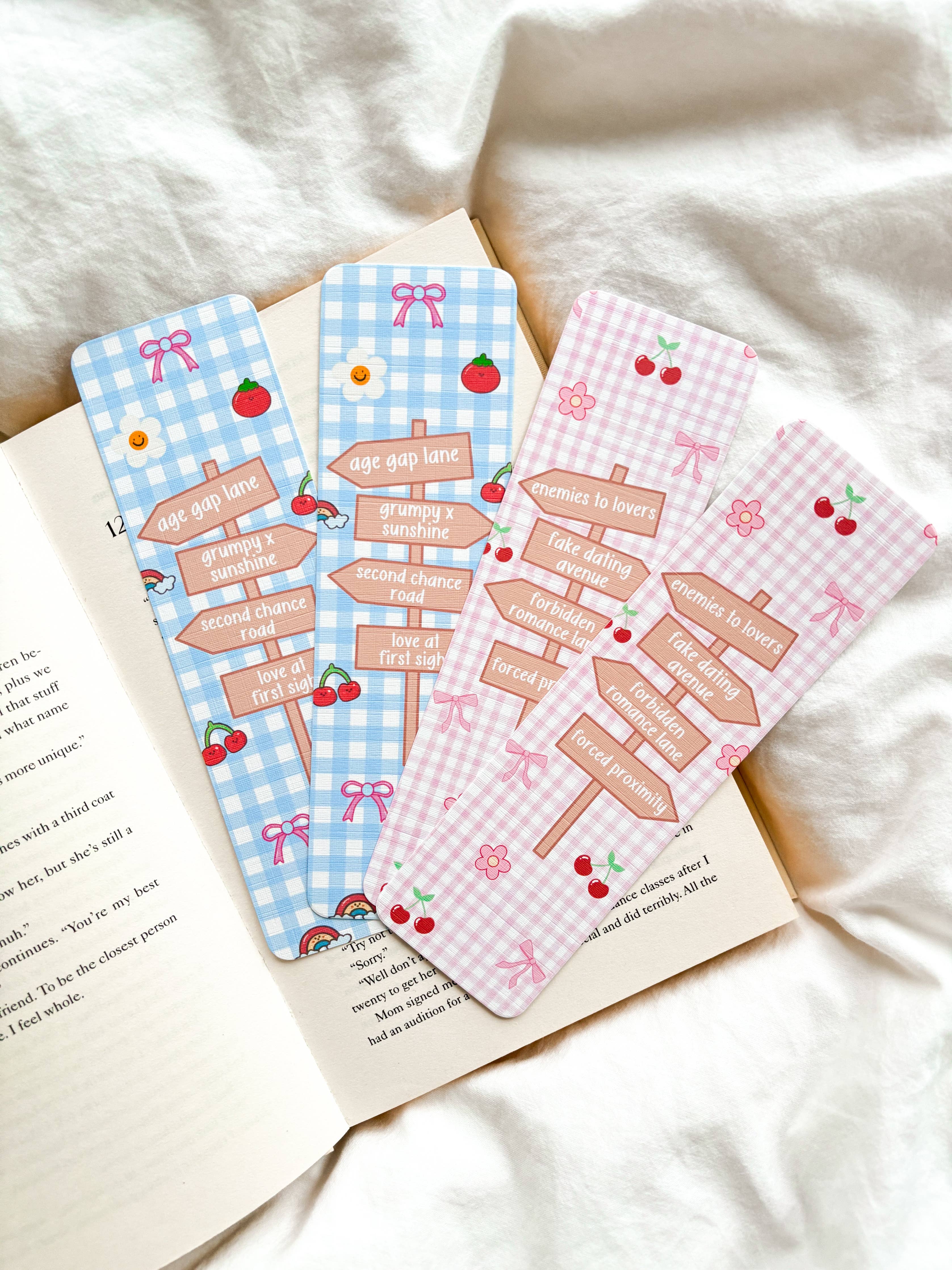 Book Tropes Bookmark | Pink Street Sign