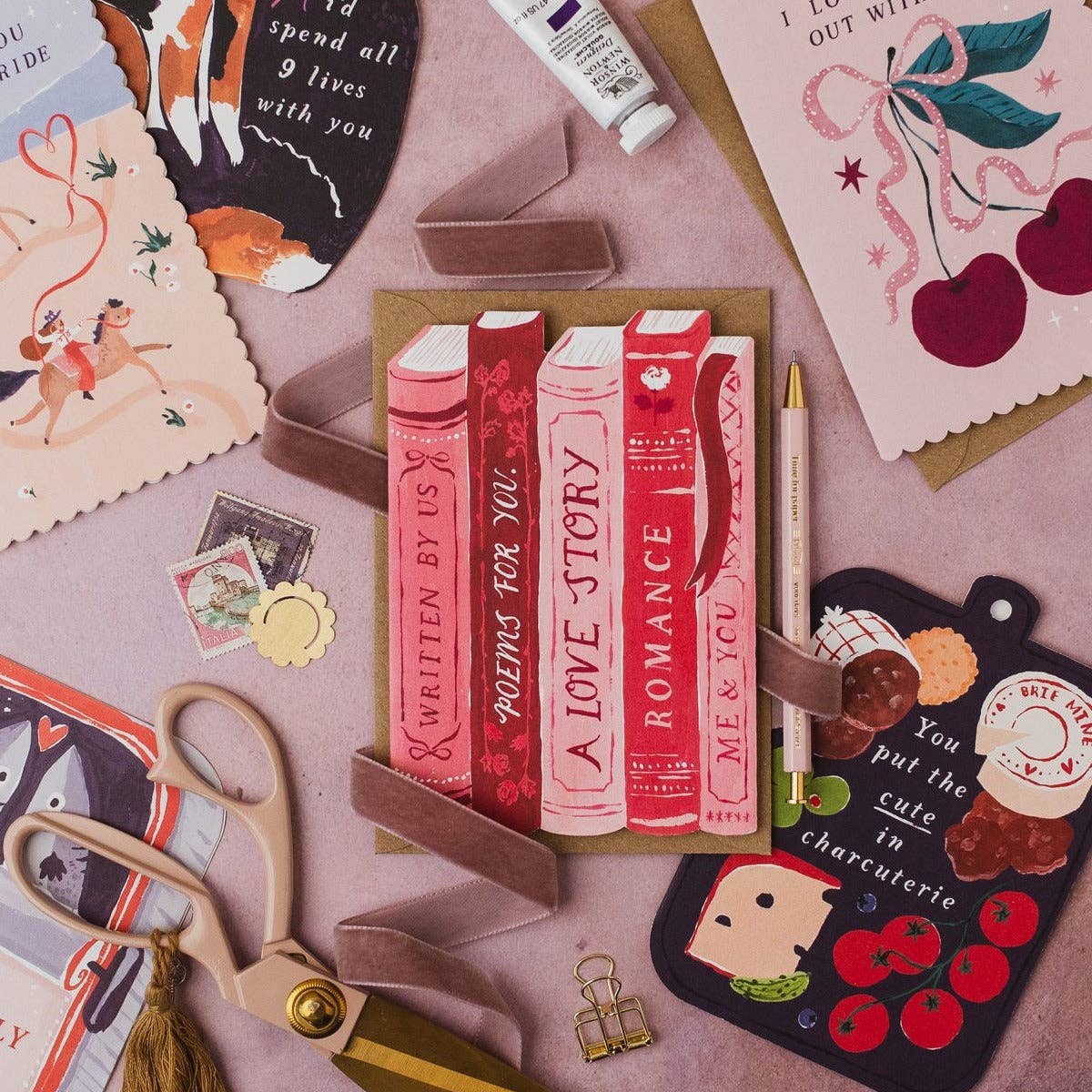 Love Story Books Card | Booklover Anniversary Cards