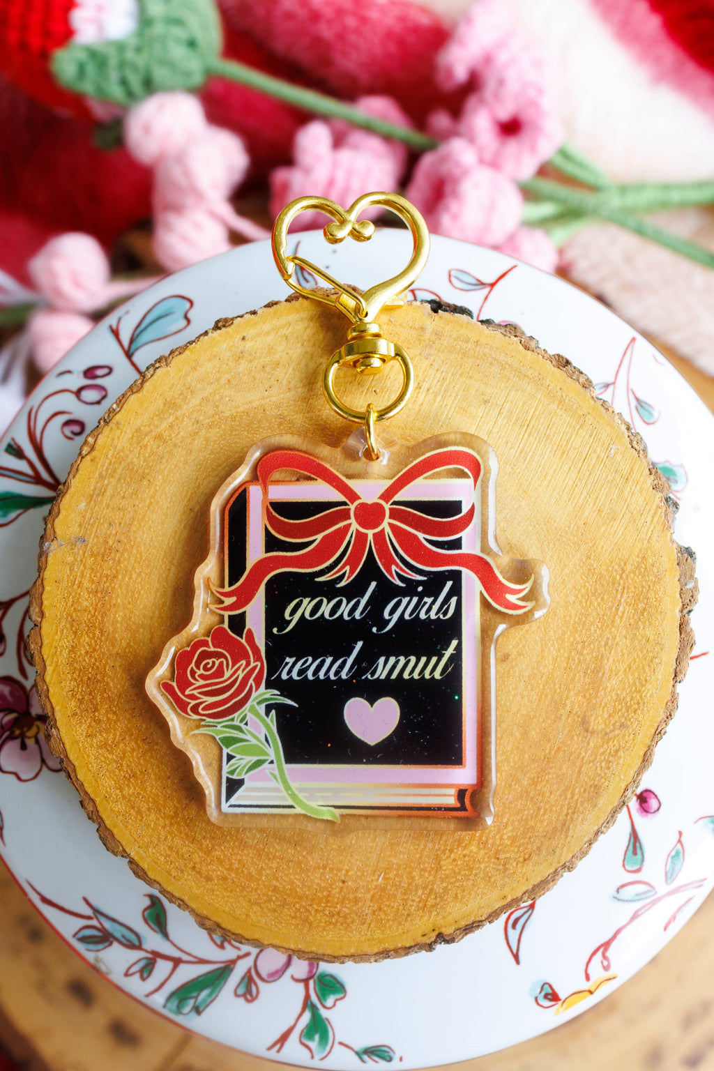 Pin story "Good Girls Read Smut" Keychain/Kindle Charm IMPORTED