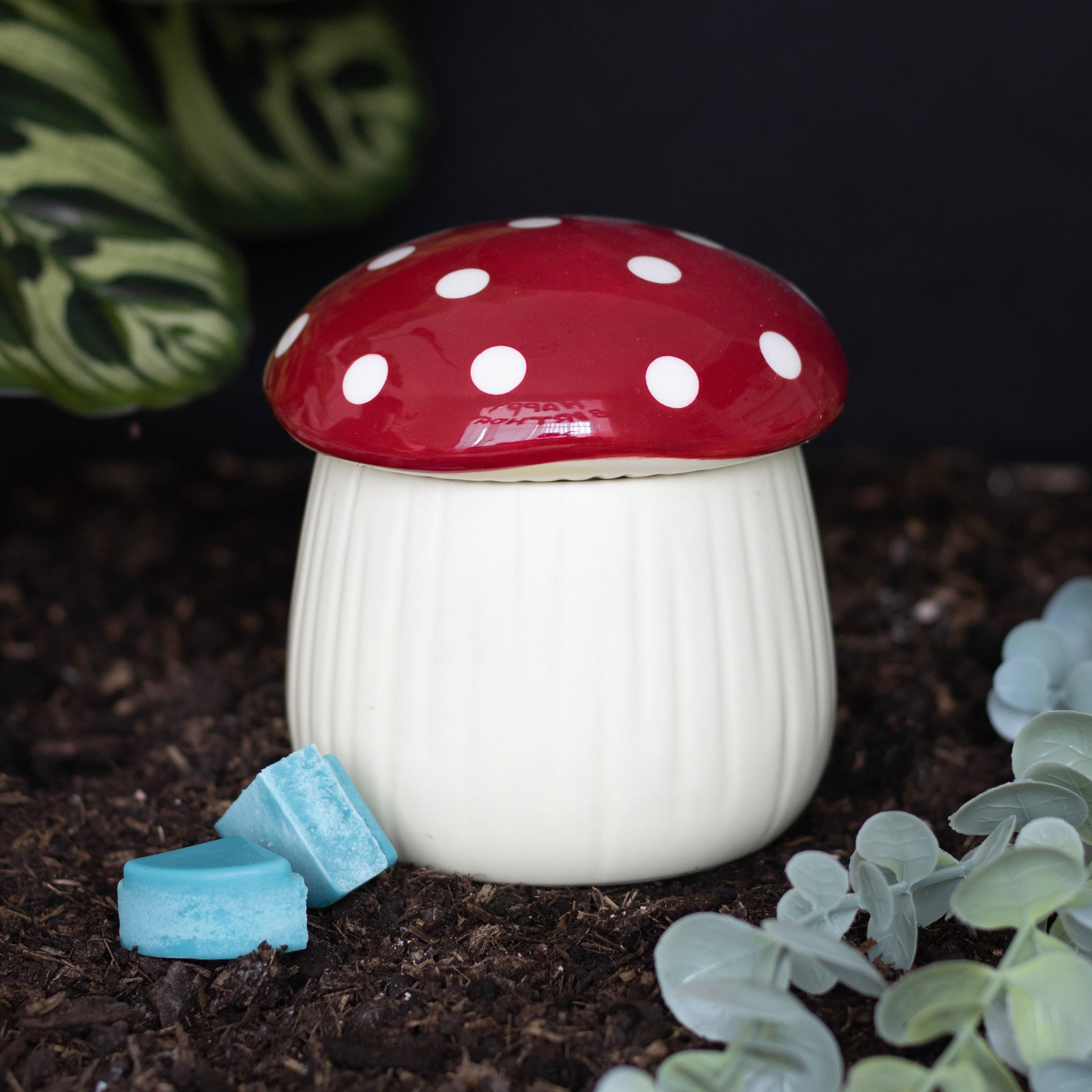 Mushroom Wax Burner (red)