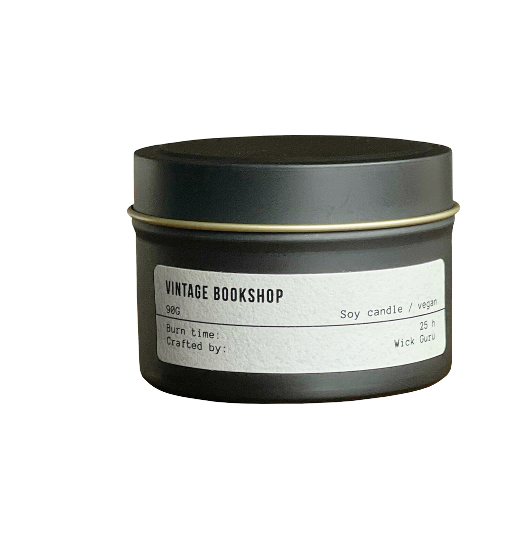 Vintage Bookshop Candle – Literary Gift, Handmade