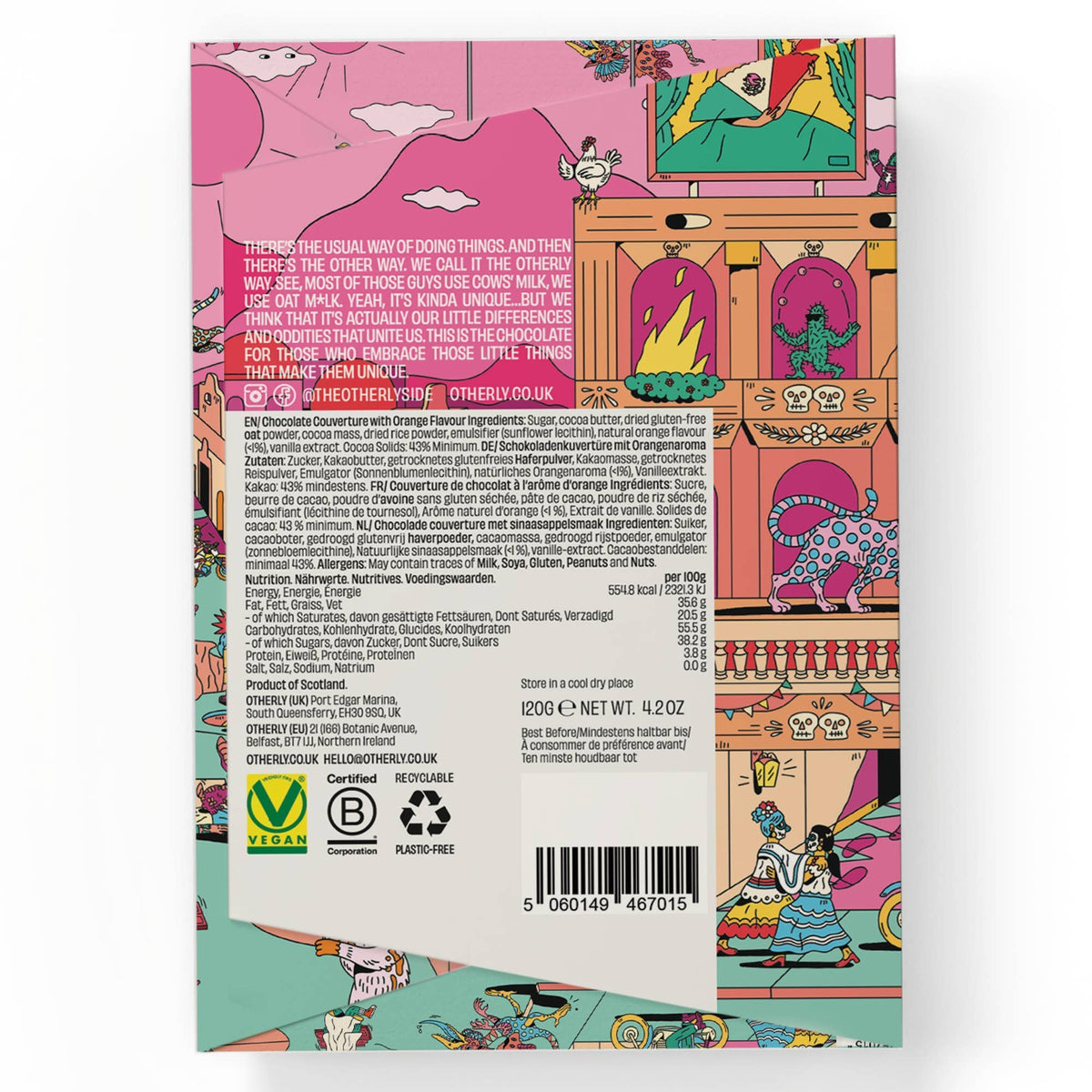 Otherly - Orange Oatm*lk Chocolate Bar - 120g - Vegan