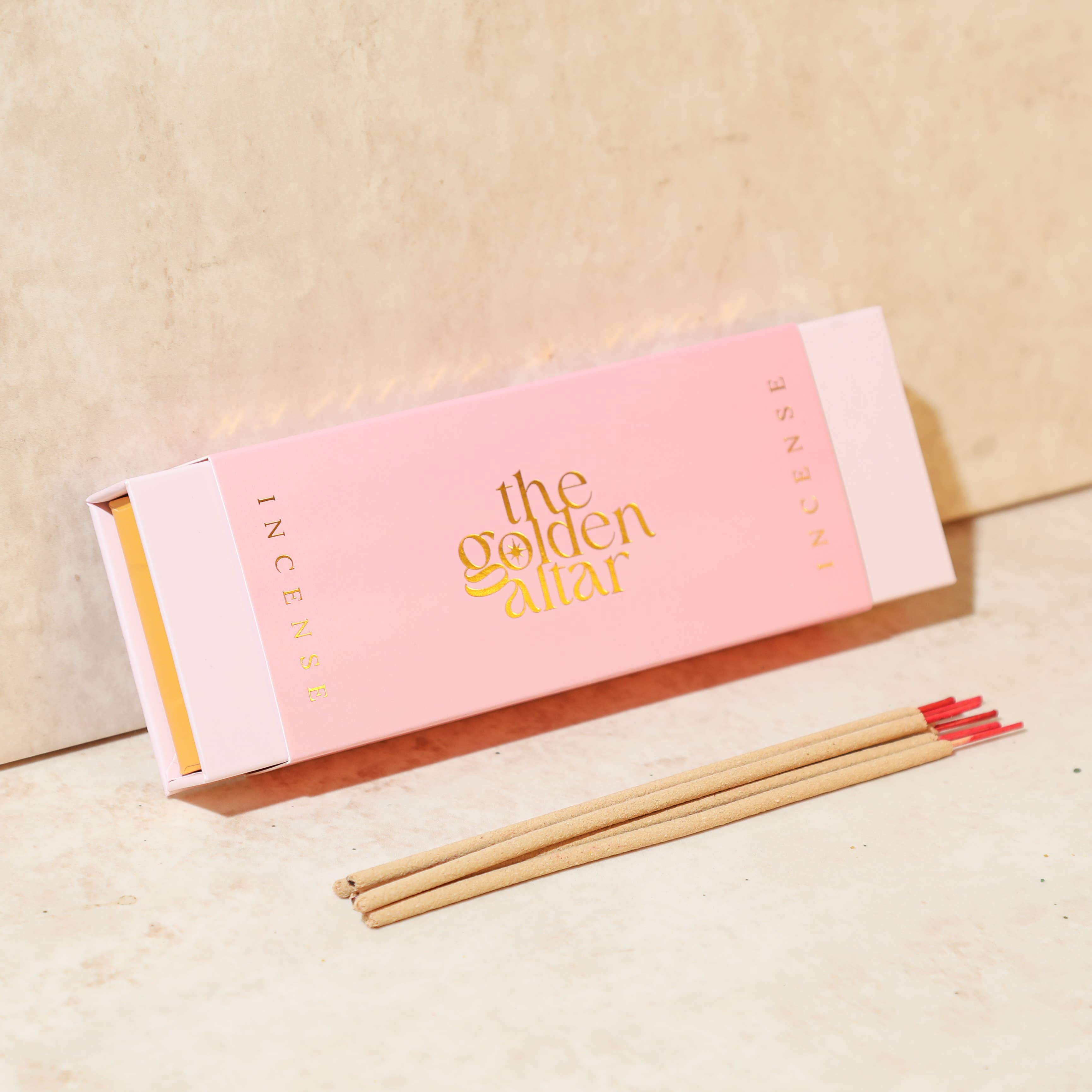 The Golden Altar - Rose & Vetiver Natural Incense