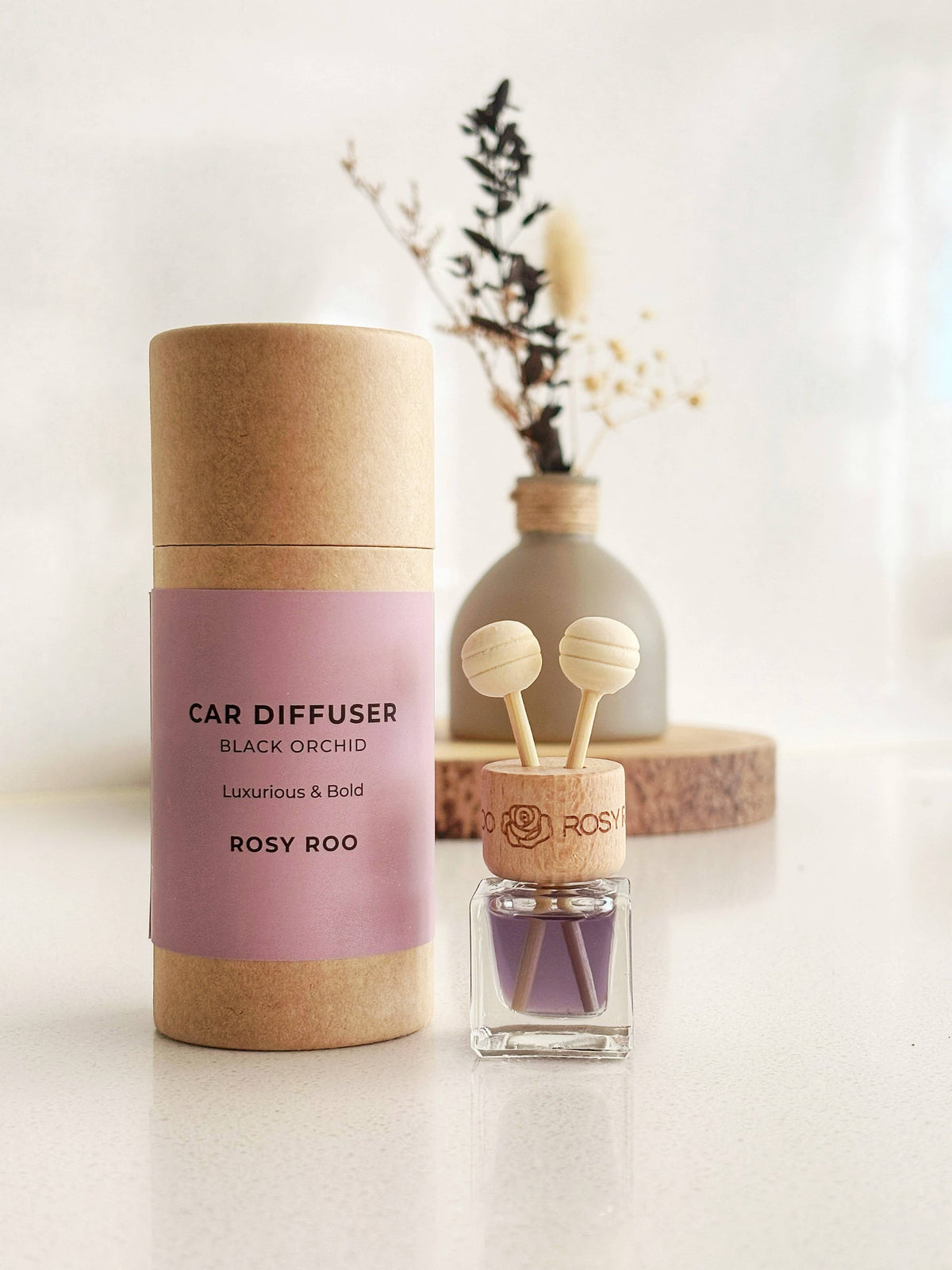Rosy Roo Car Diffuser – Black Orchid