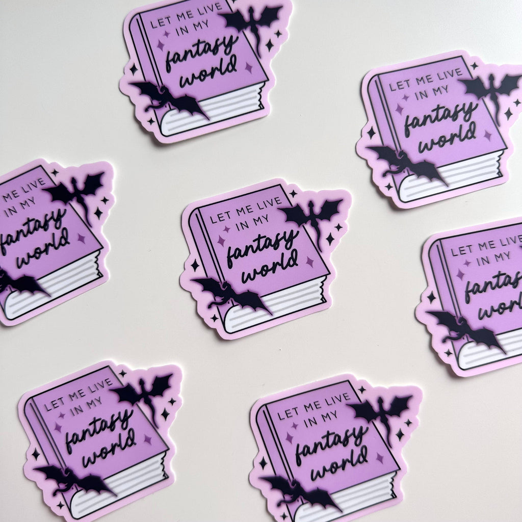 Dolly's Doodles - Let Me Live in My Fantasy World Sticker