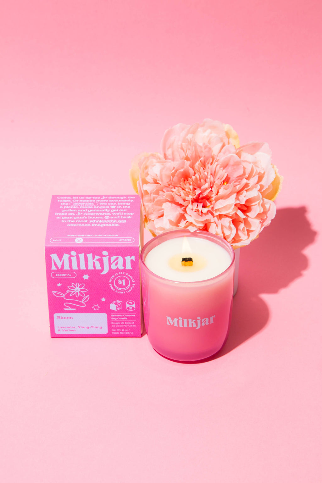 Milk Jar Candle Company - Essential Oil Coconut Soy Candle