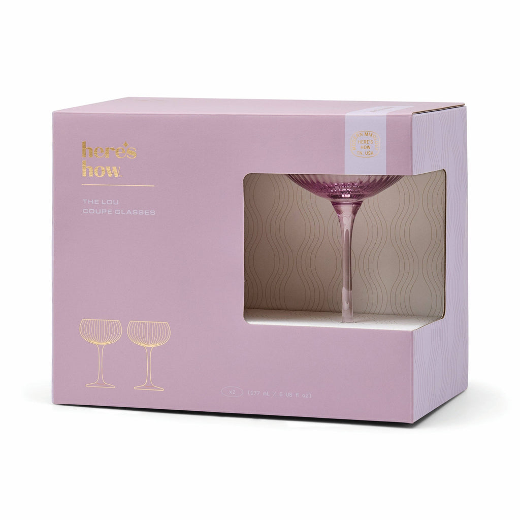 The Lou Coupe Glass - Set of 2 - Lilac