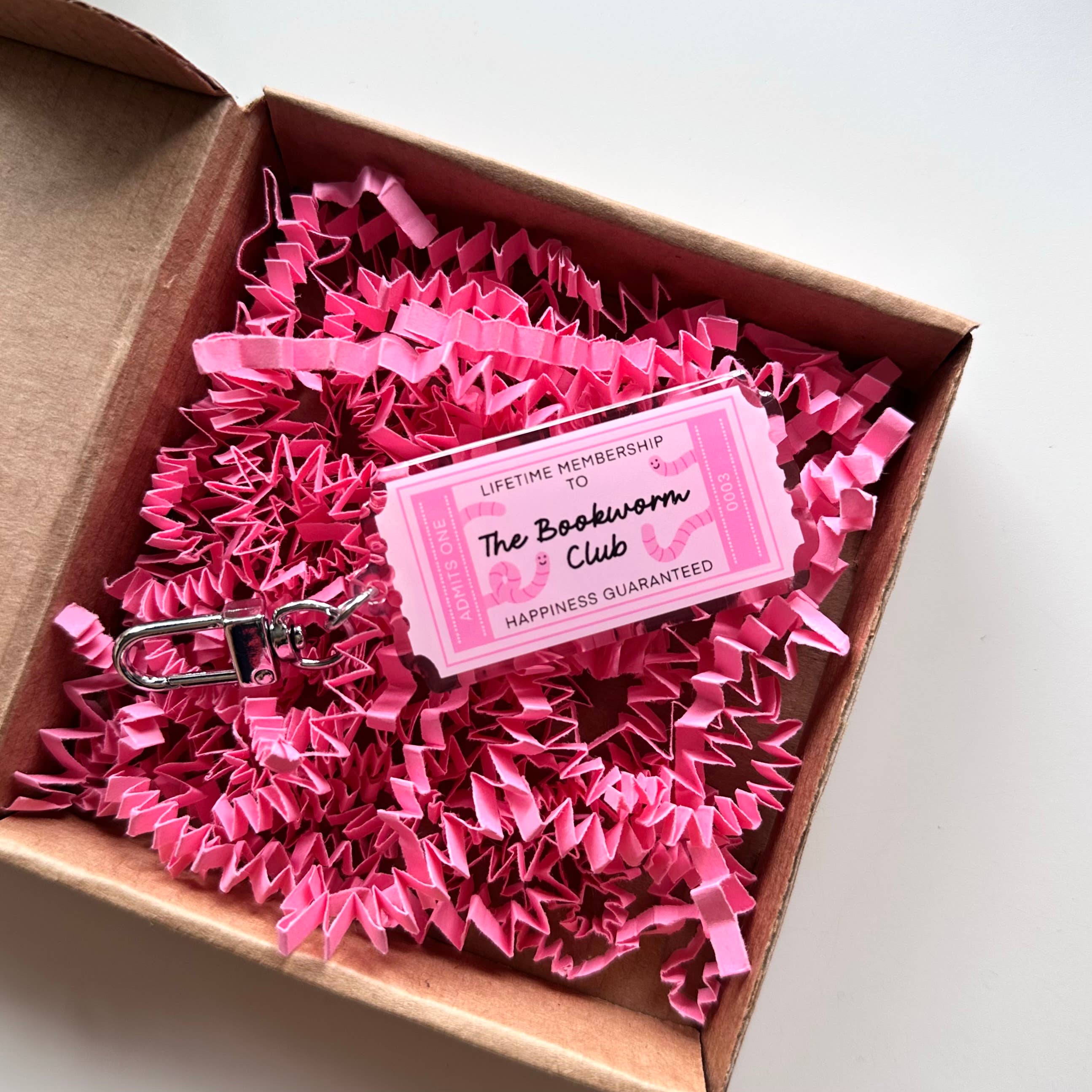 Dolly's Doodles - Bookworm Reading Club Keyring