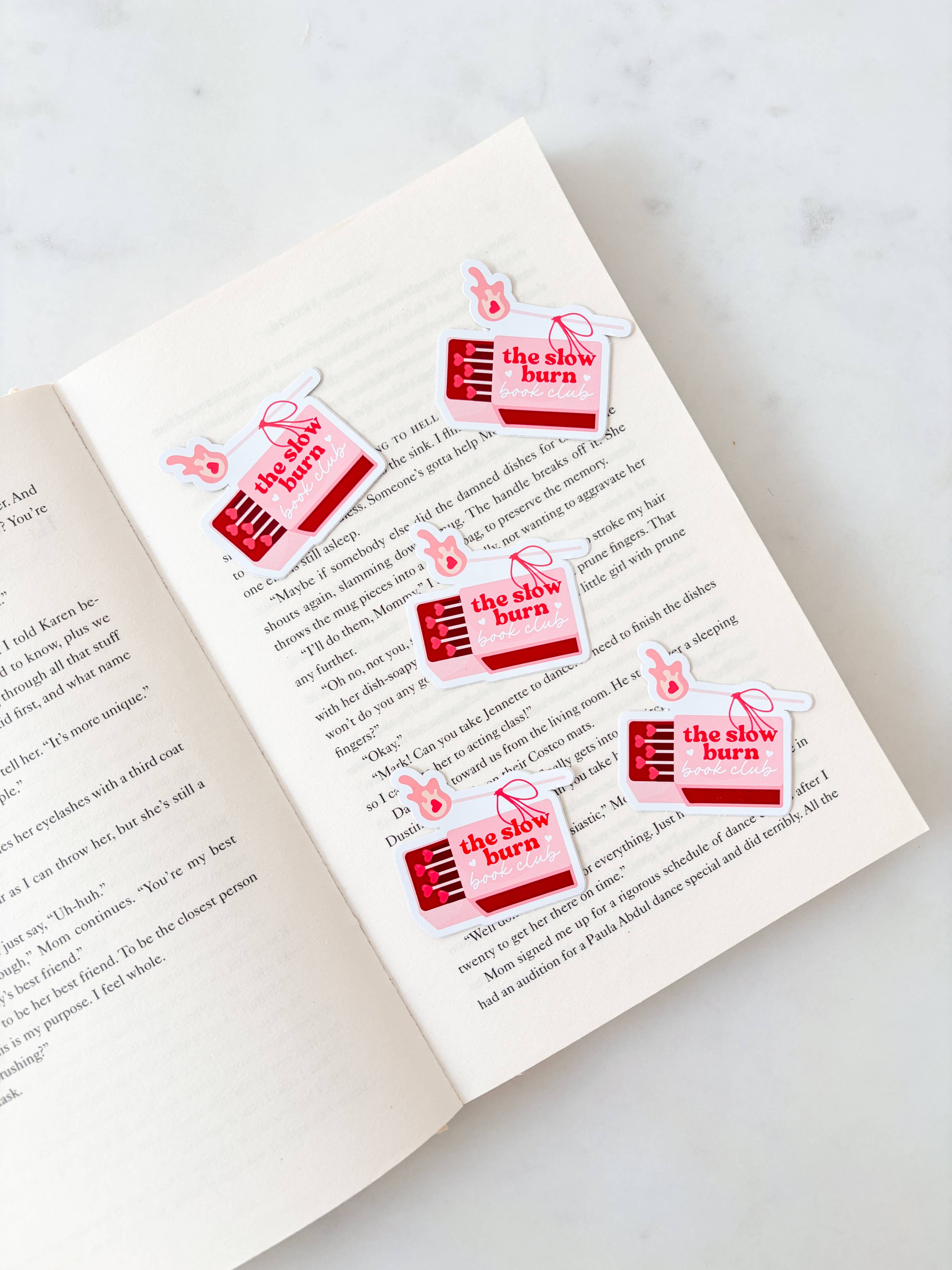 Slow Burn Book Club Sticker