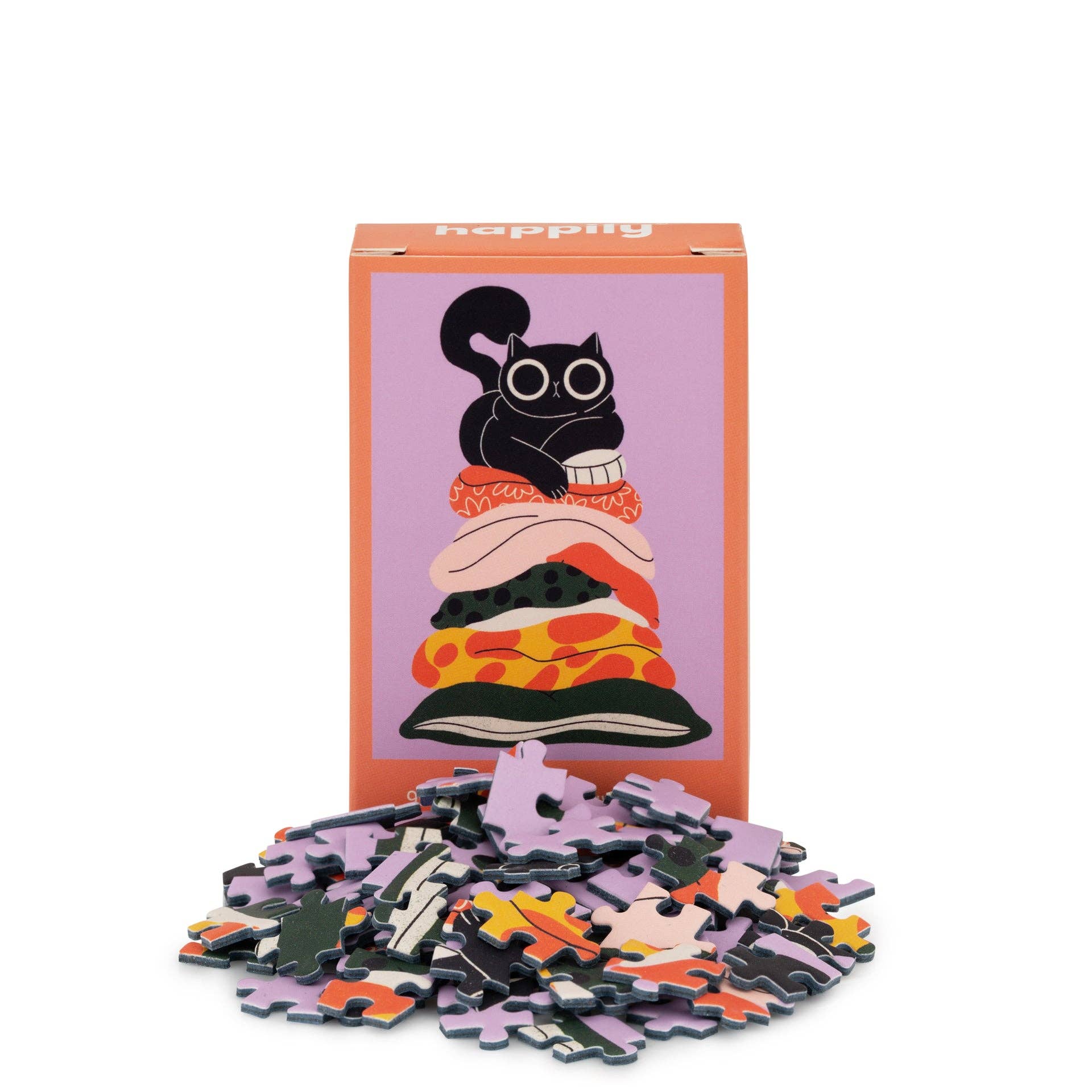 Happily Puzzles - Pillow Cat Mini Jigsaw Puzzle