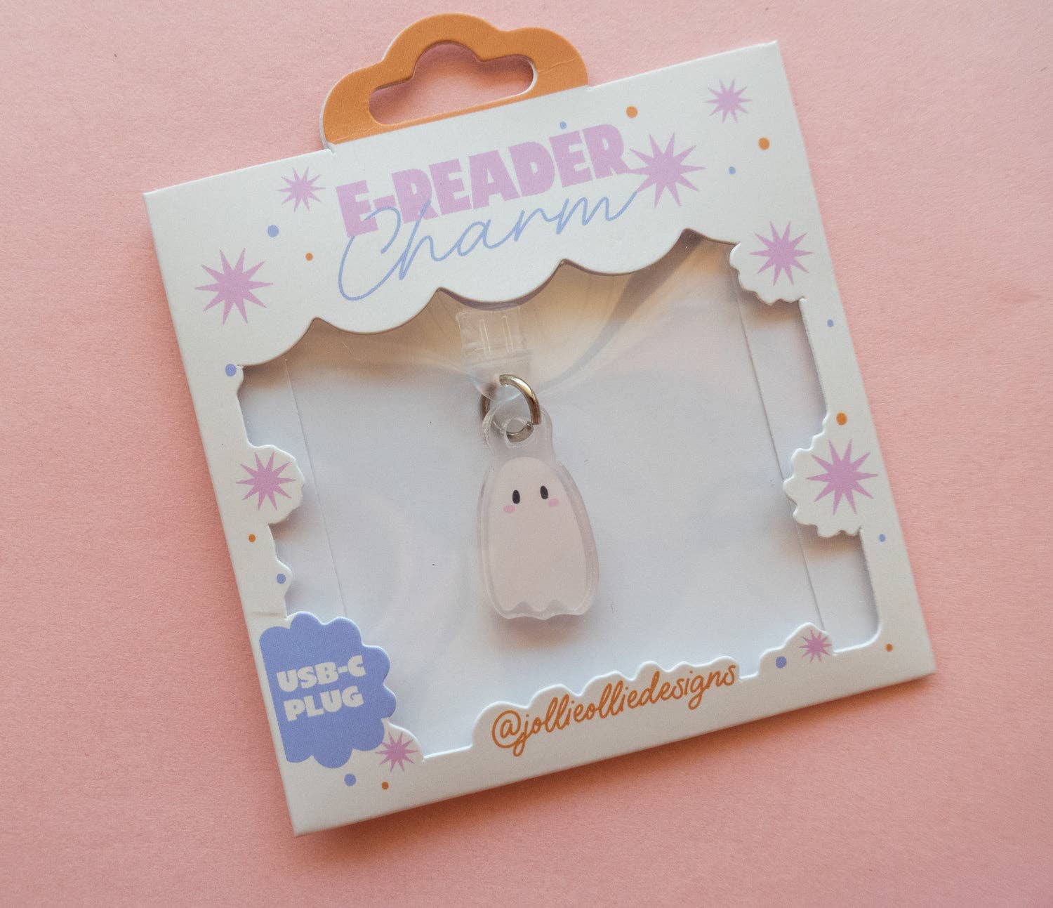 Ghostie E-Reader Charm