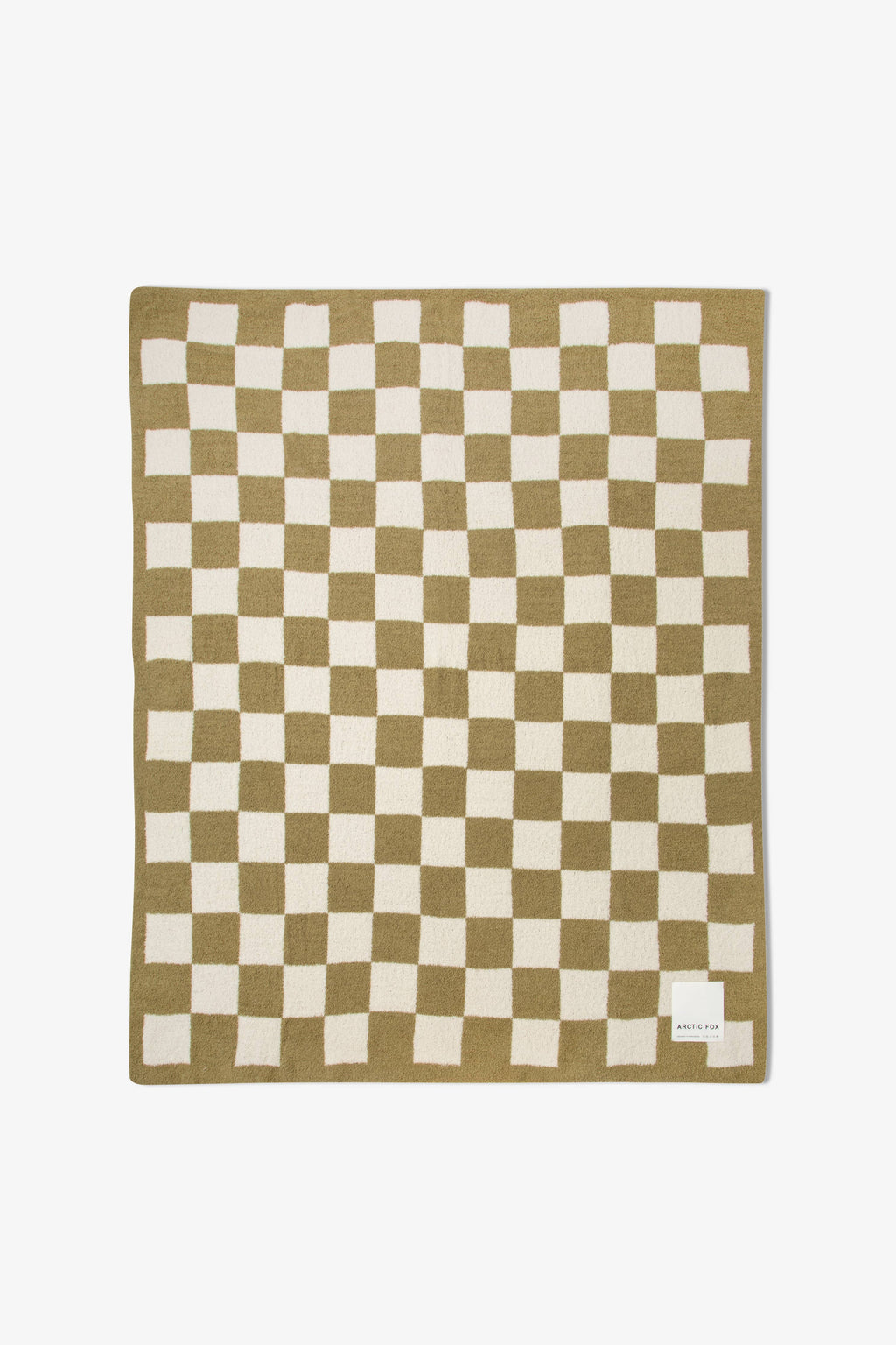 The Teddy Throw - 100% Recycled - Khaki Check - AW26