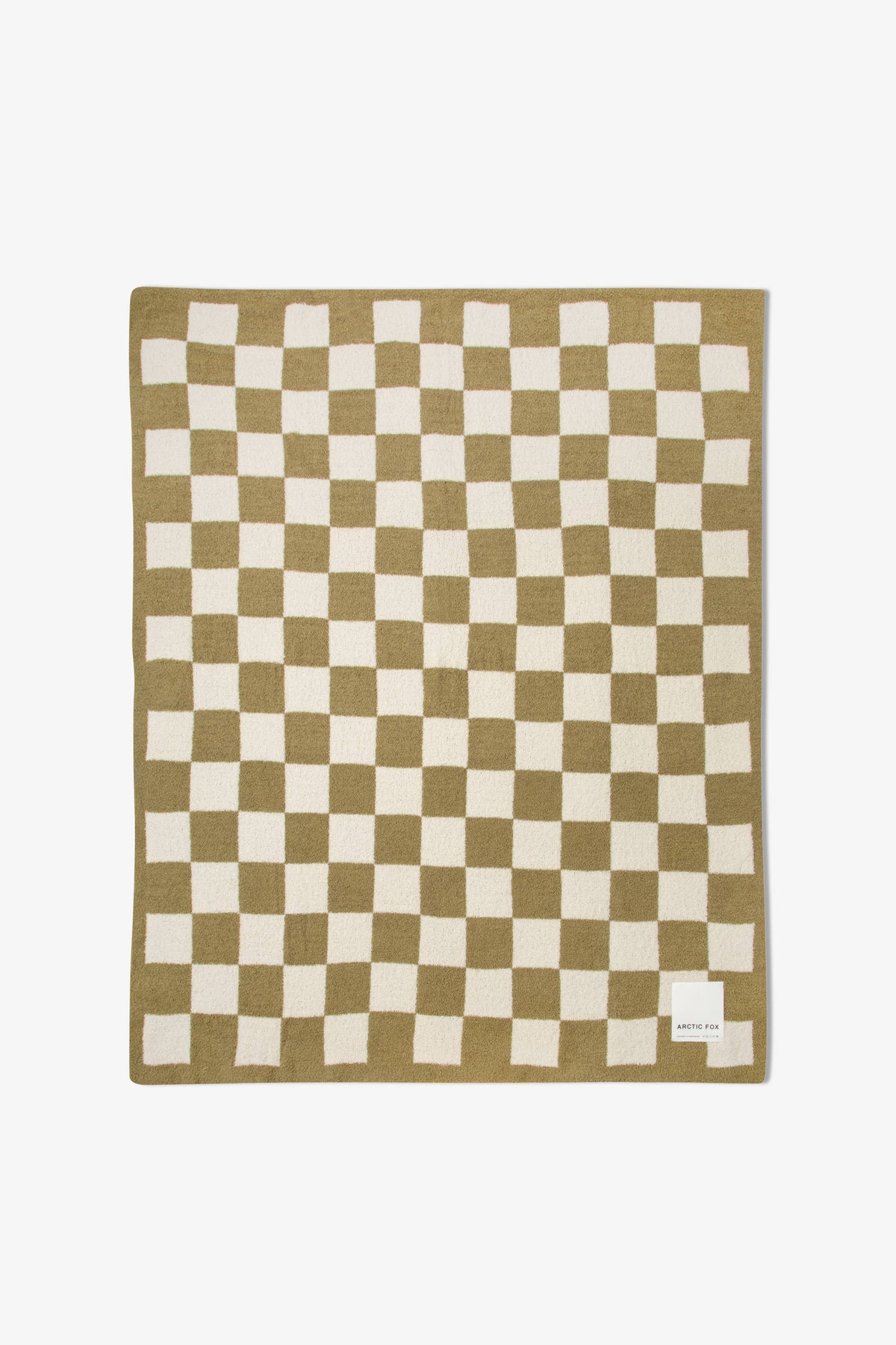 The Teddy Throw - 100% Recycled - Khaki Check - AW26