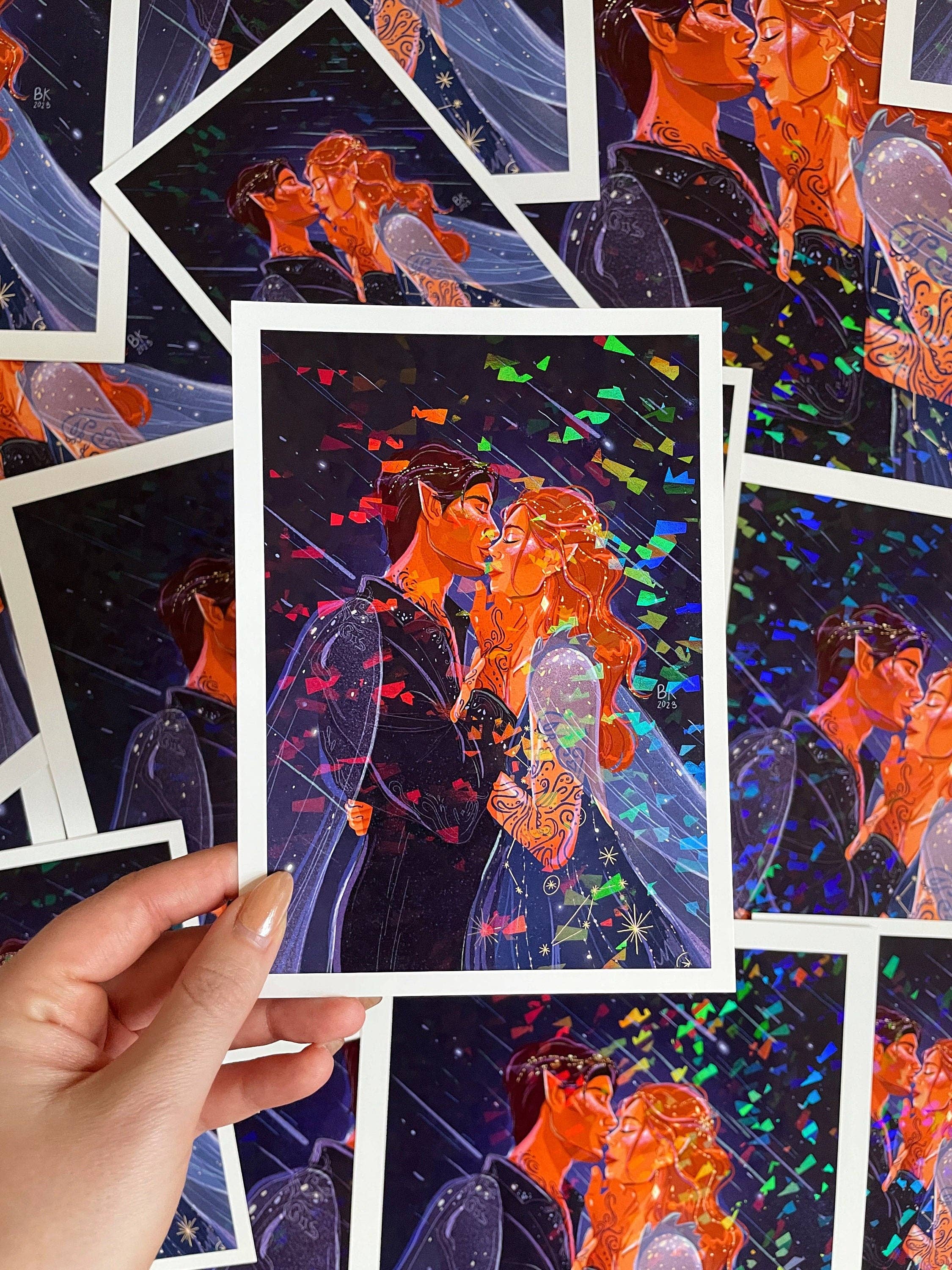 Feyre & Rhysand Holographic print