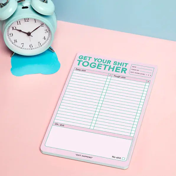 Knock Knock Get Your Shit Together Pad (Pastel Edition) (Notepad/Sticky Notes)