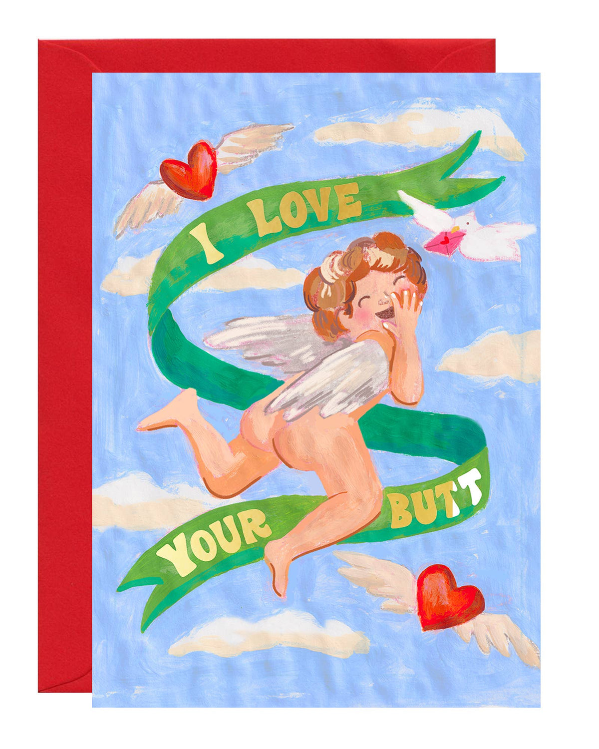 Cupid Gold-Foiled Love Card