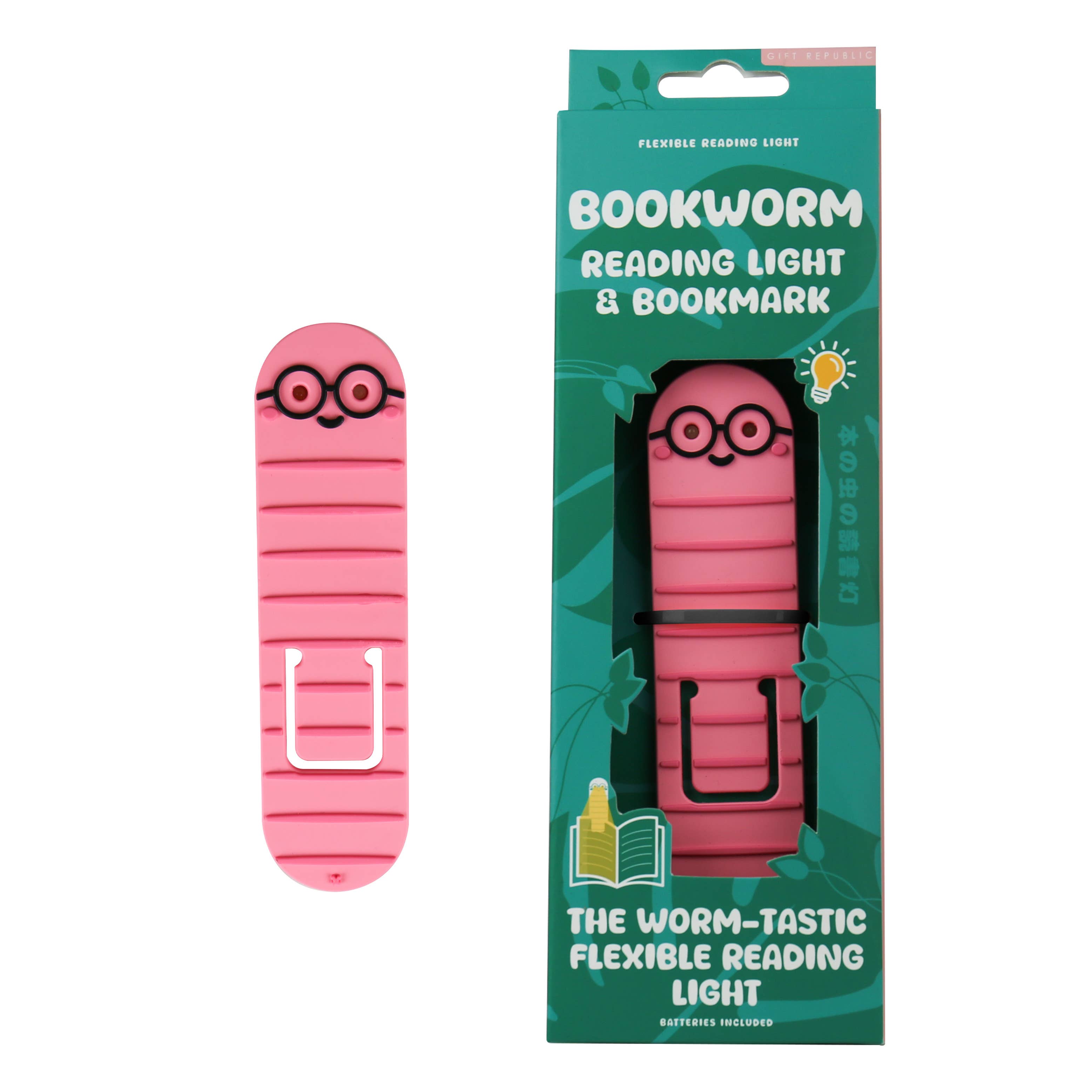 READING LIGHT AND BOOKMARK (WORM)