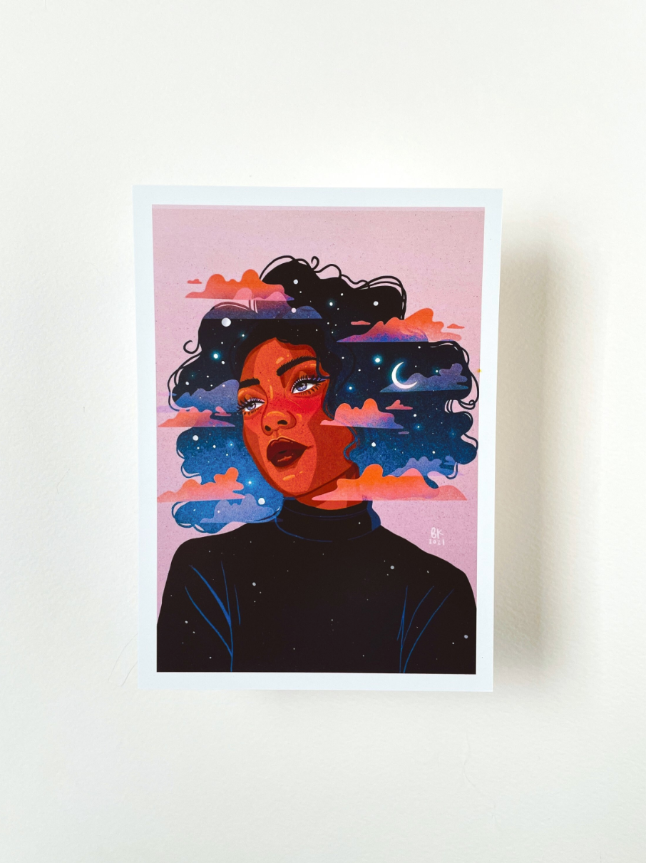 Imported 5x7 Illustrated Print