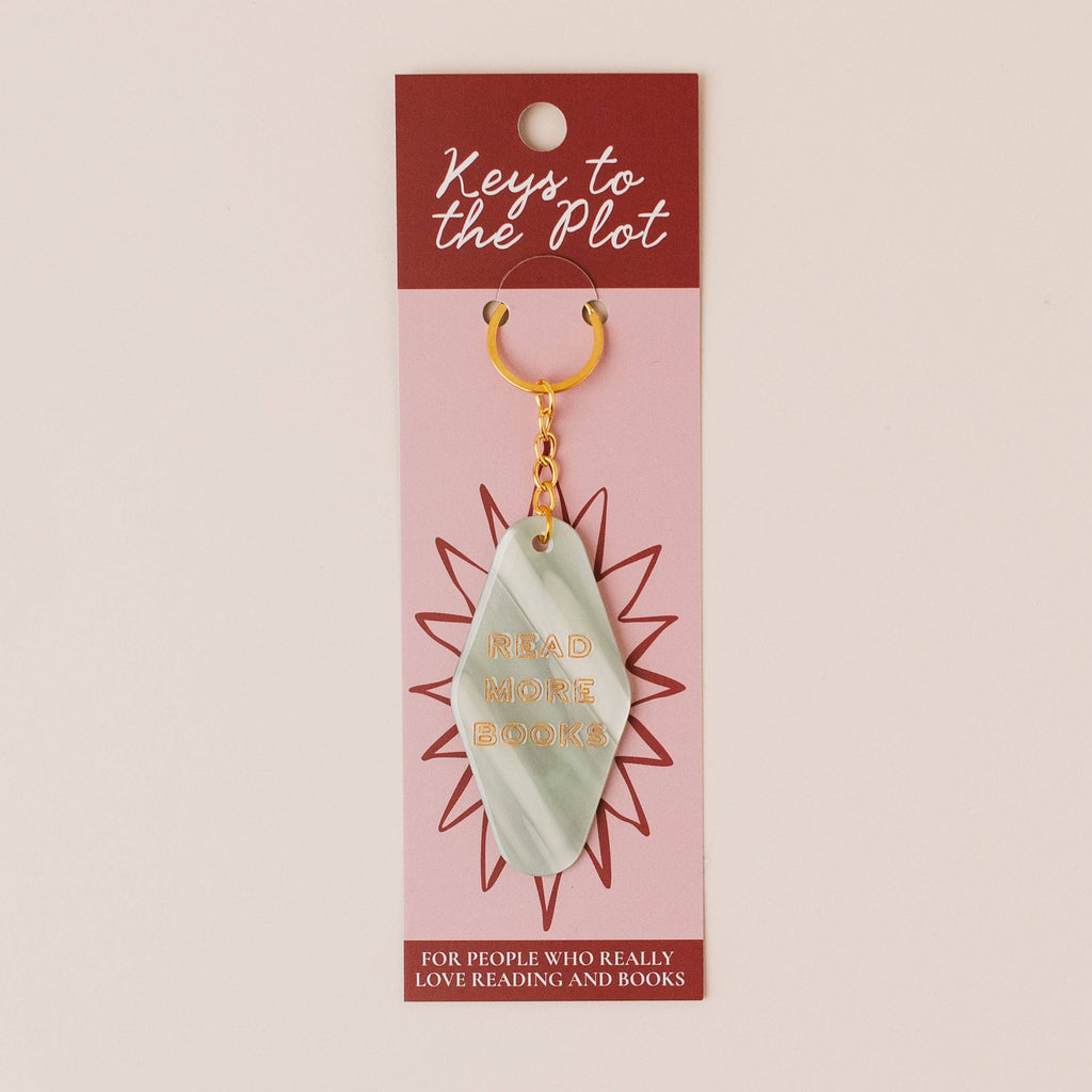 READ MORE BOOKS Book Lover Motel Keyring