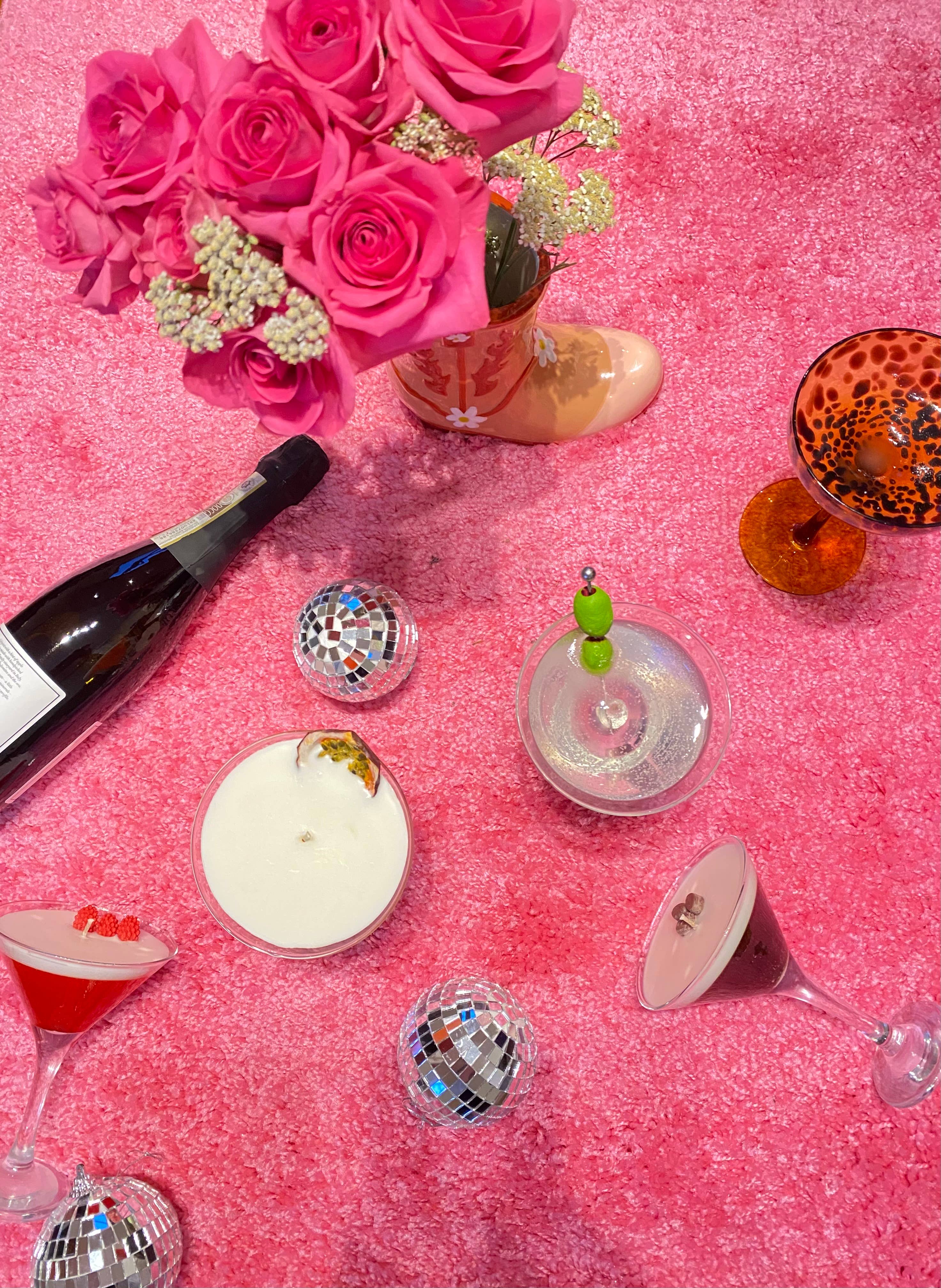 Classic Martini Cocktail Candle