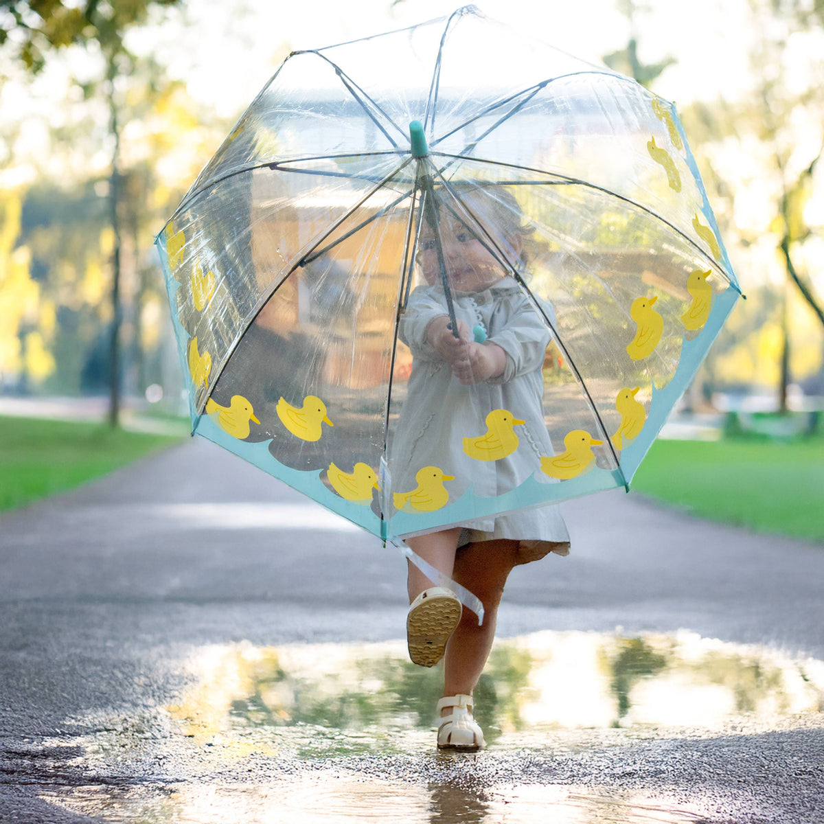 Children's Transparent Umbrella with Ducks