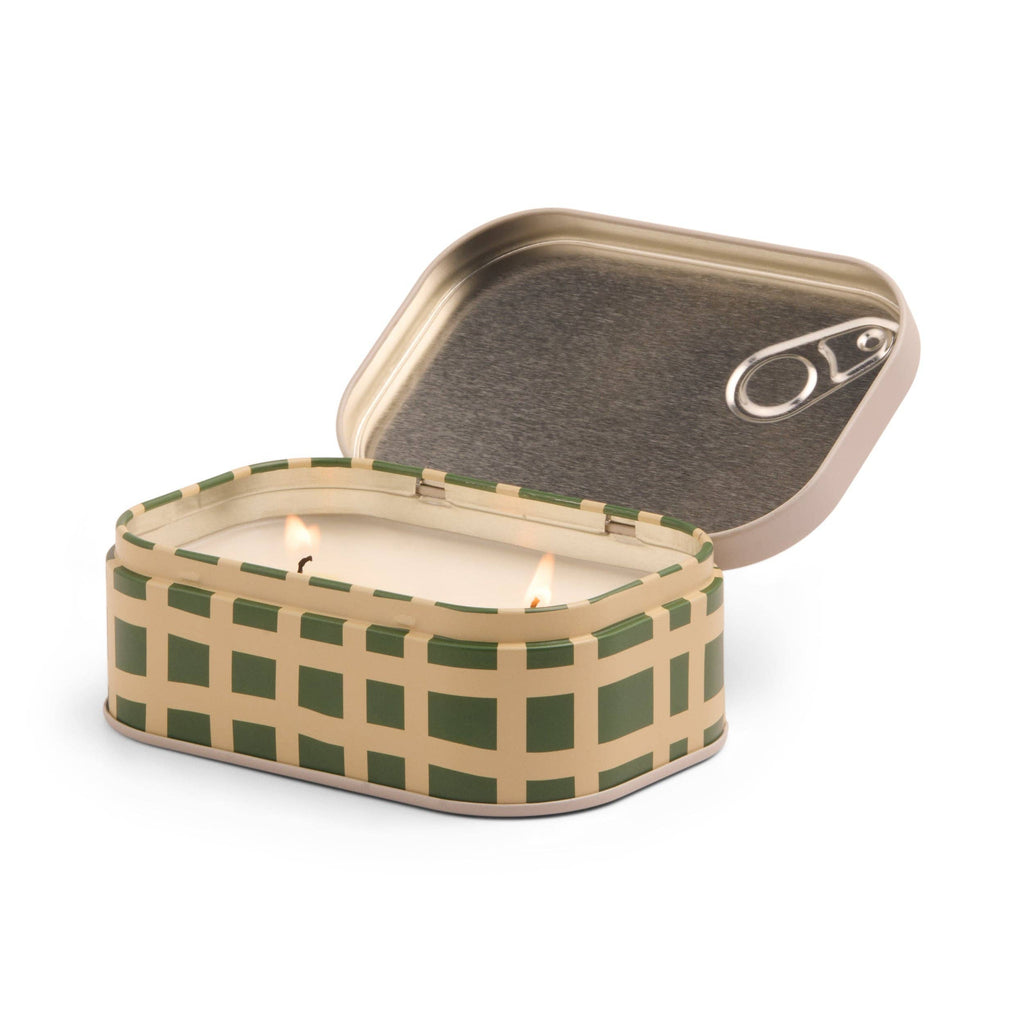 Paddywax Bistro 4.5oz/127g French Baguette Printed Tin Candle - Rosemary Thyme