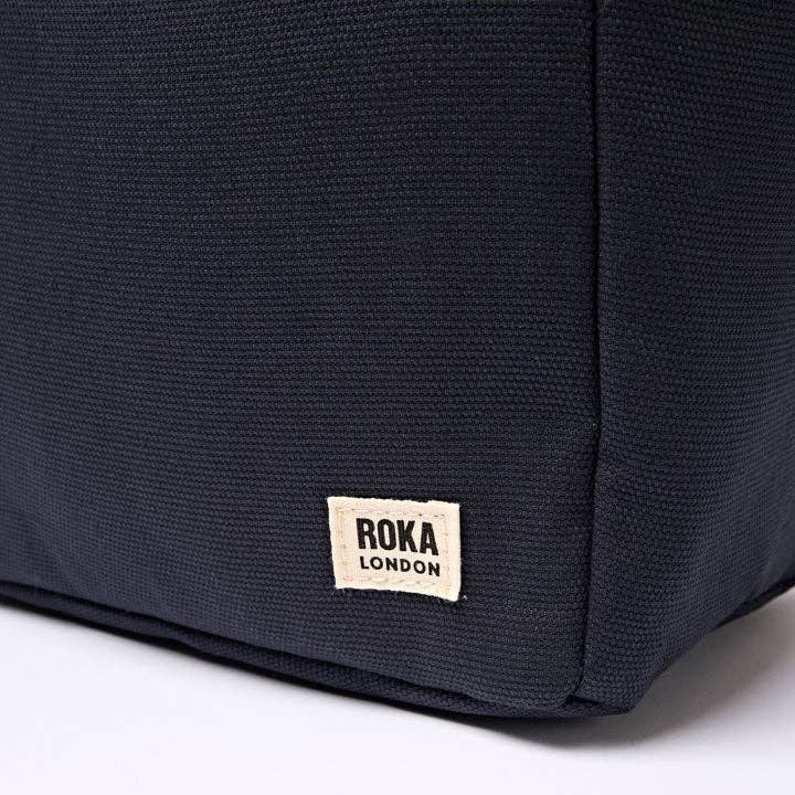 Hampstead Lunch Bag in Smoke Cotton Canvas