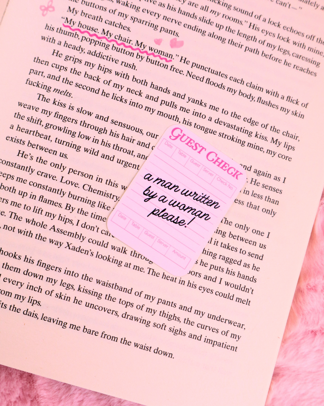 A Man Written By A Woman Please! Vinyl Waterproof Sticker