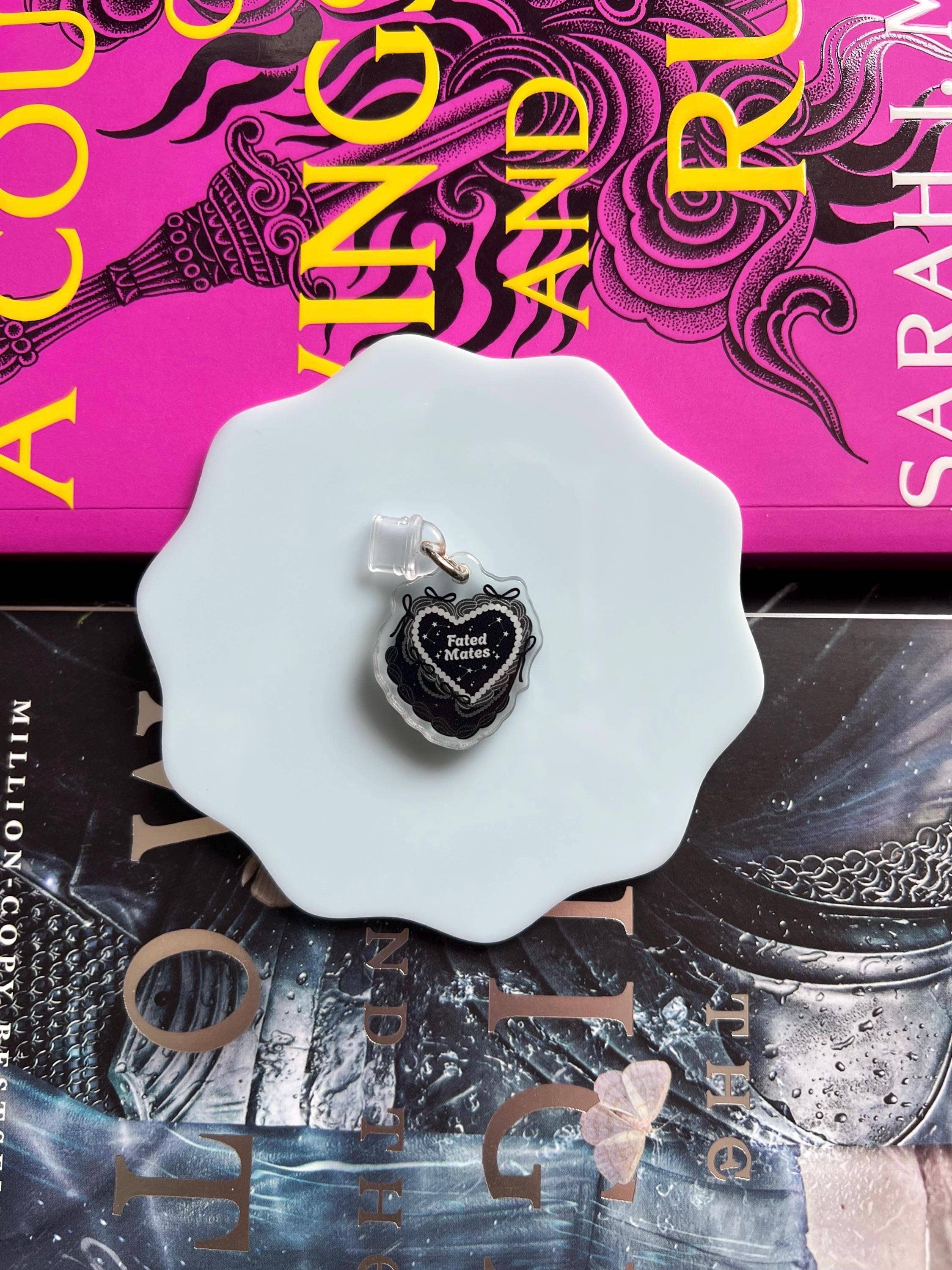 Liv Lee Designs - Fated Mates Kindle Charm | Gothic Cake Romantasy Dust Plug
