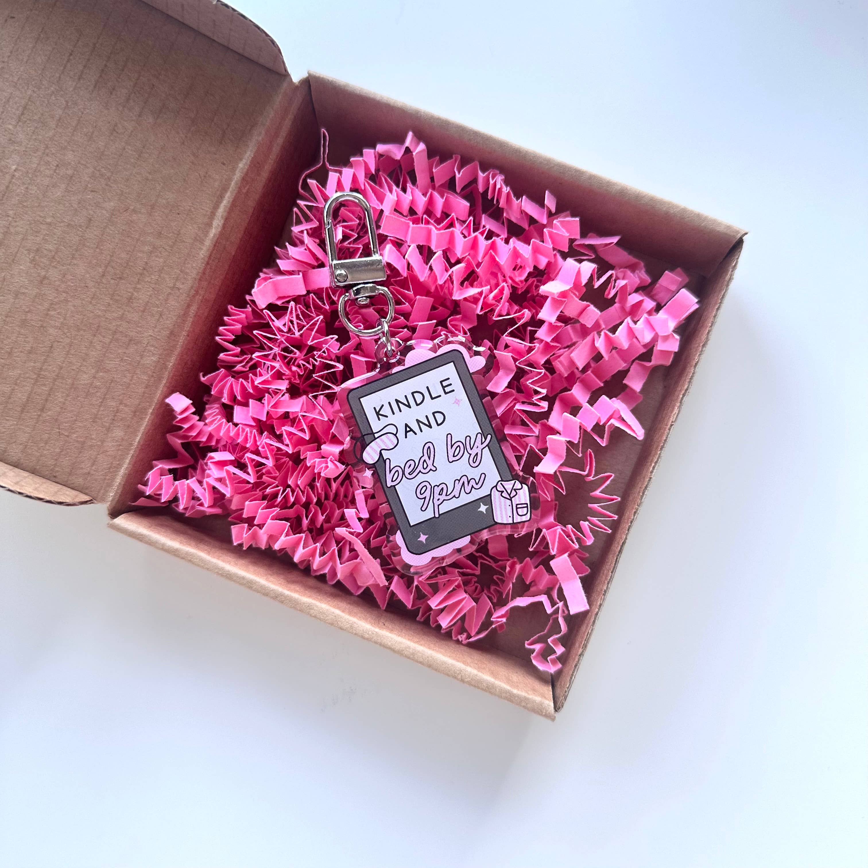 Dolly's Doodles - Bed By 9pm Kindle Keyring