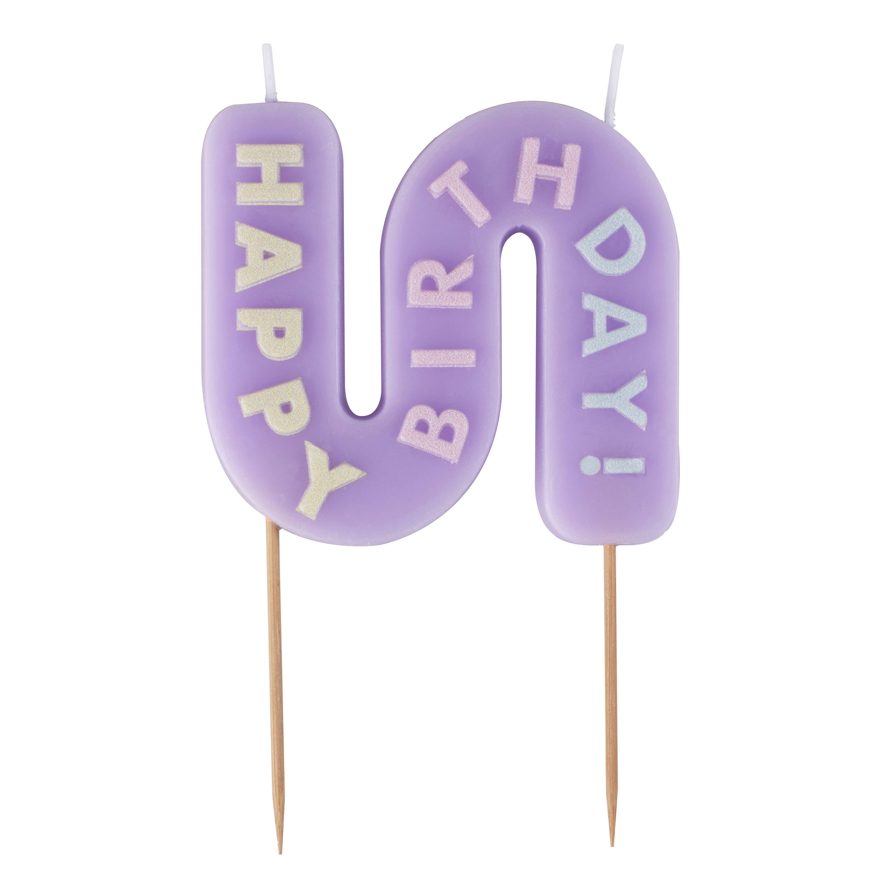 Ginger Ray - Pastel Happy Birthday Candle
