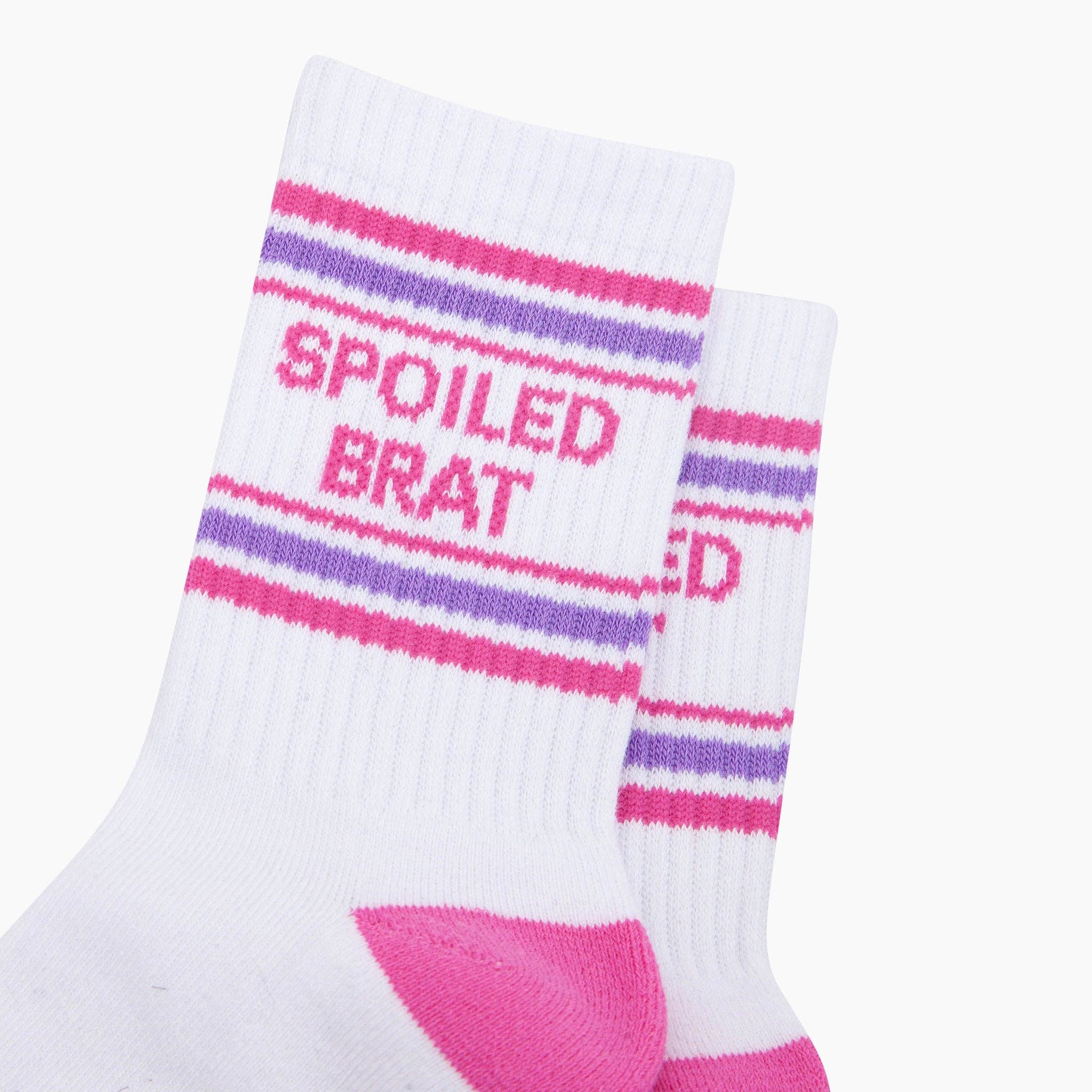 Spoiled Brat Organic Cotton Sports Socks in White