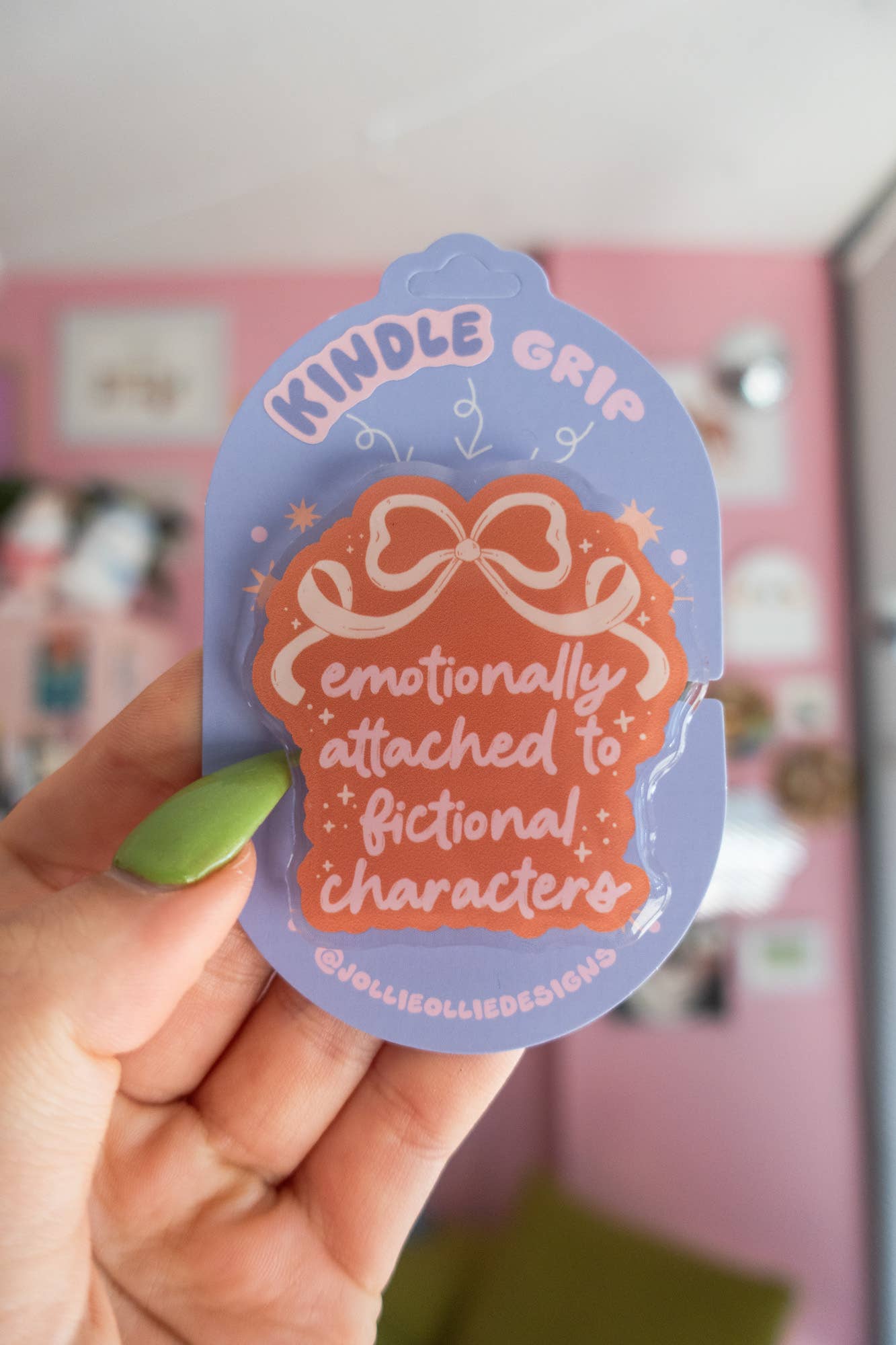 Emotionally Attached Kindle Grip