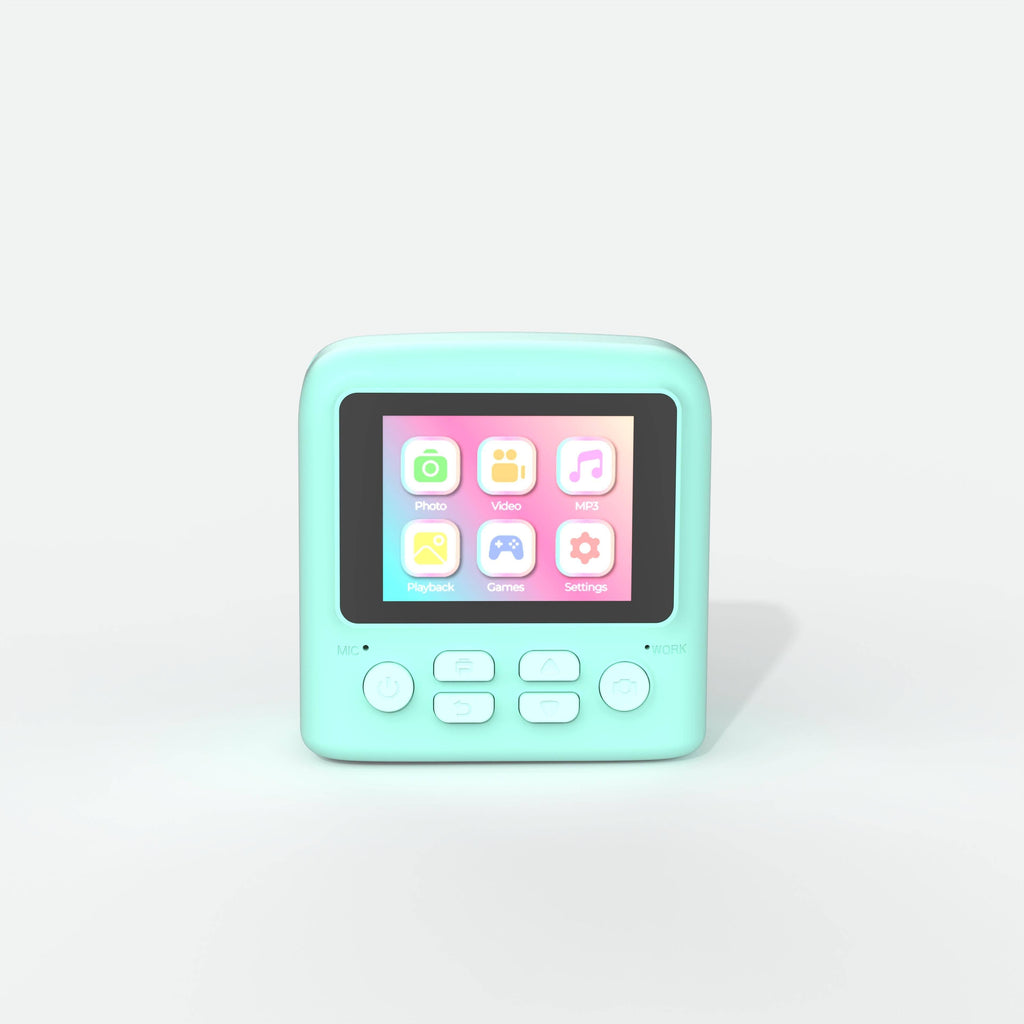 PixiPrint Turquoise – Camera for kids Click & Print