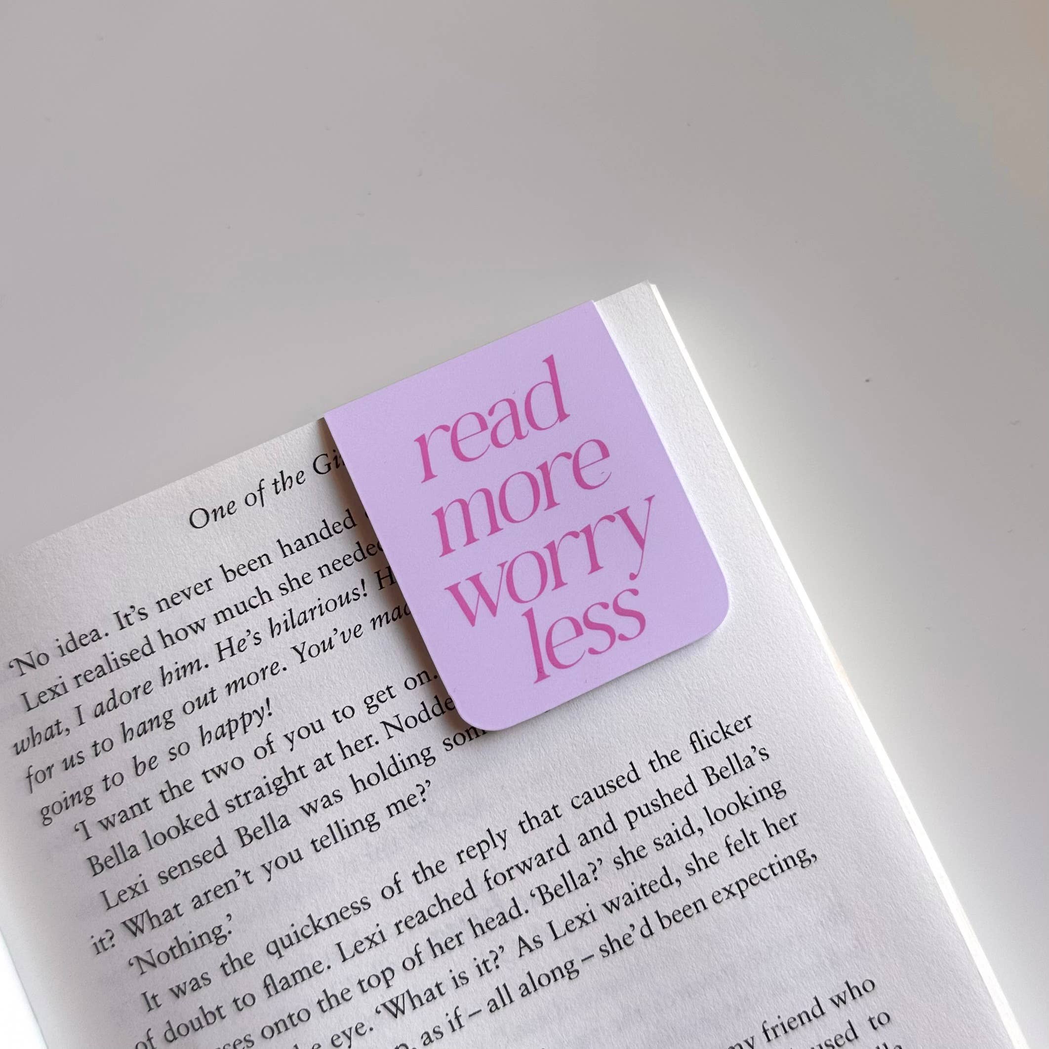 Read More Worry Less Magnetic Bookmark