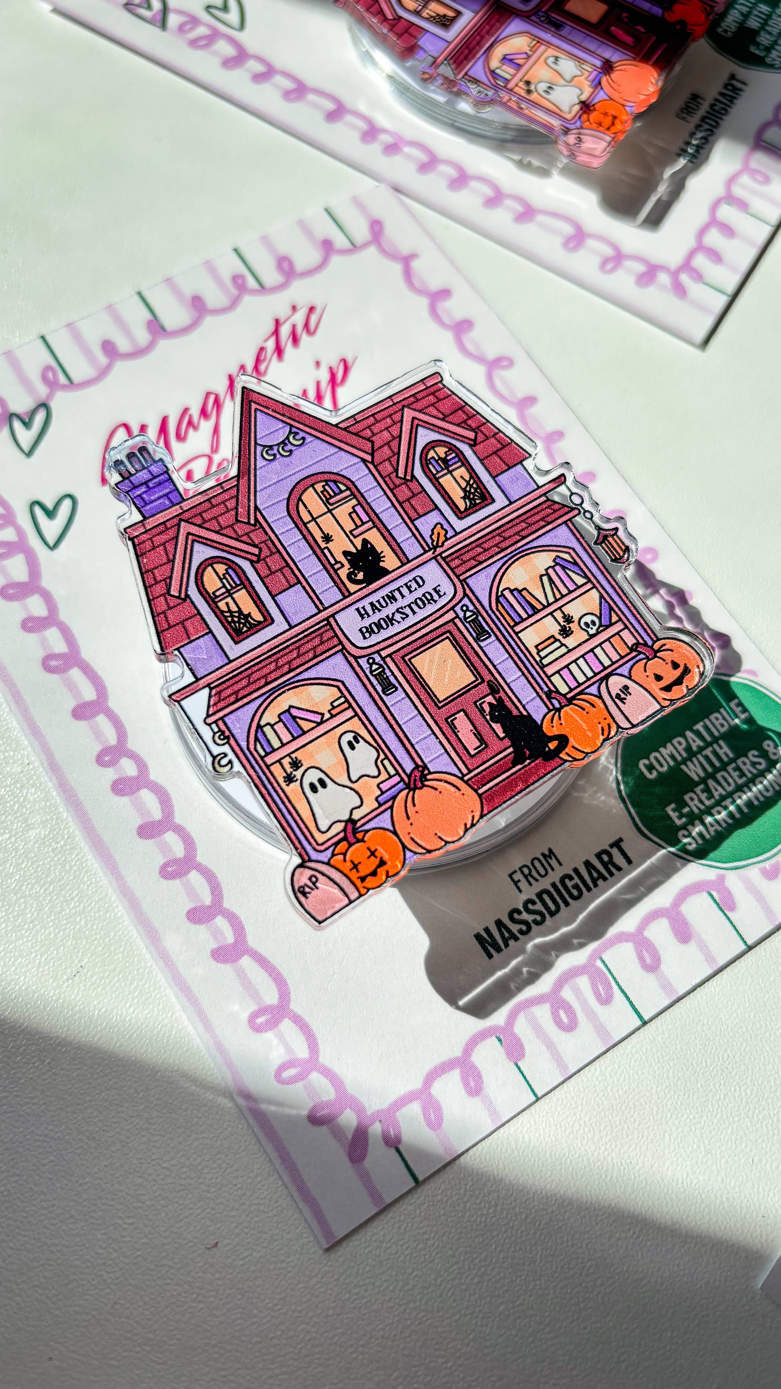 Halloween Magnetic Grip for Kindle/Kobo/Smartphone