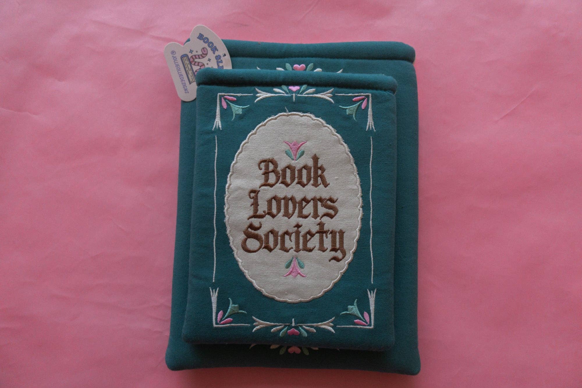 Book Society Embroidered Book/Kindle Sleeve