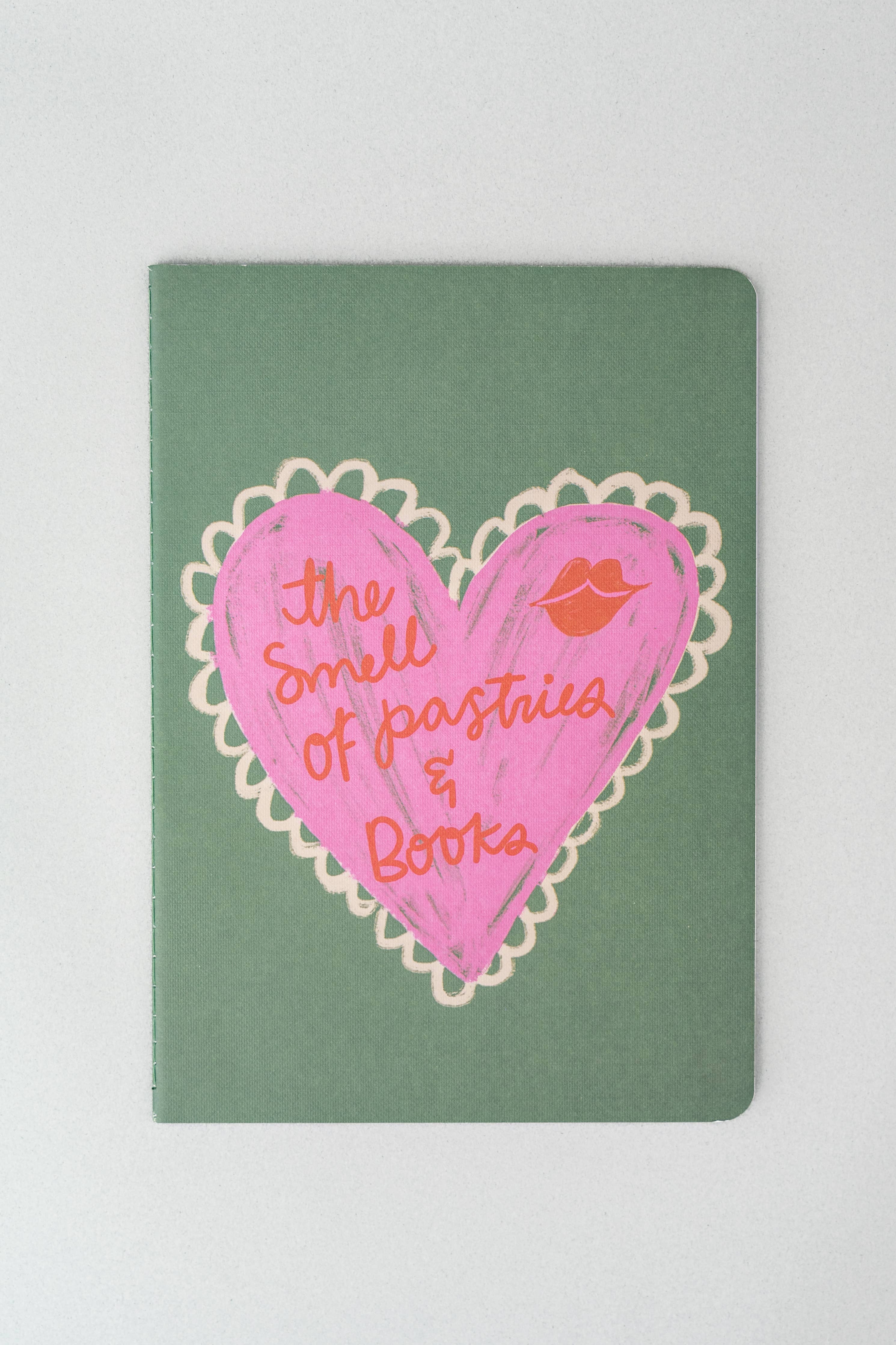 Rough Draft Notebook Set, Pastries and Books