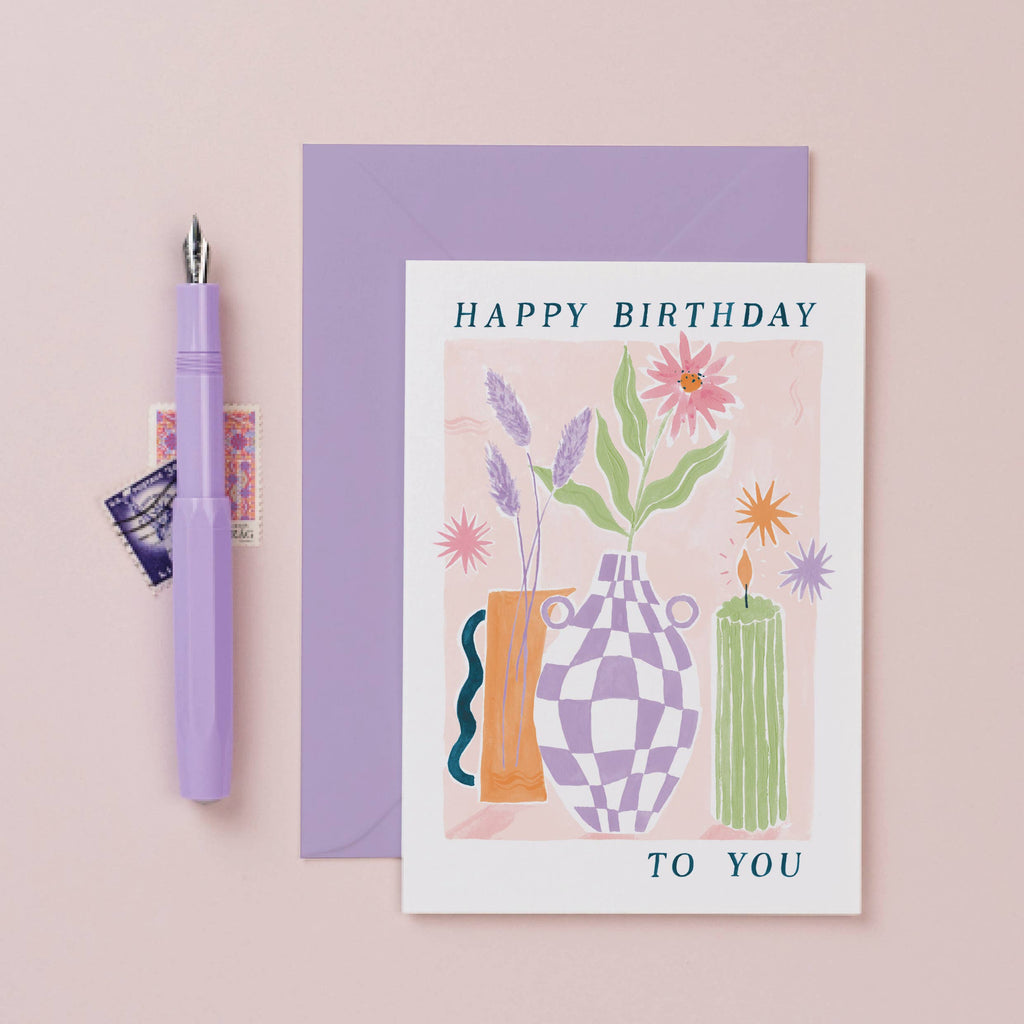 Sister Paper Co. - Flower Vase Birthday Card
