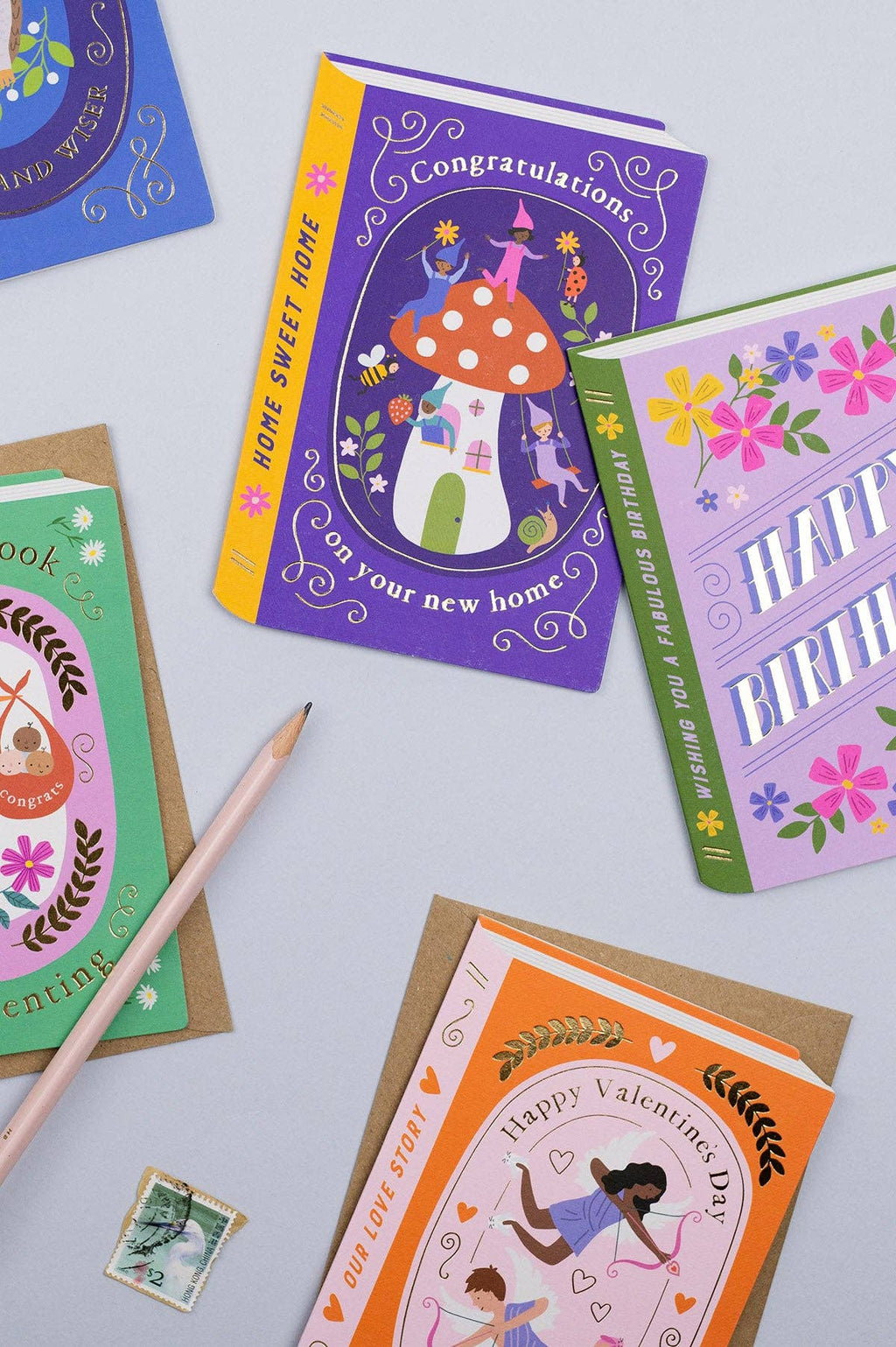 Mushroom House New Home Card