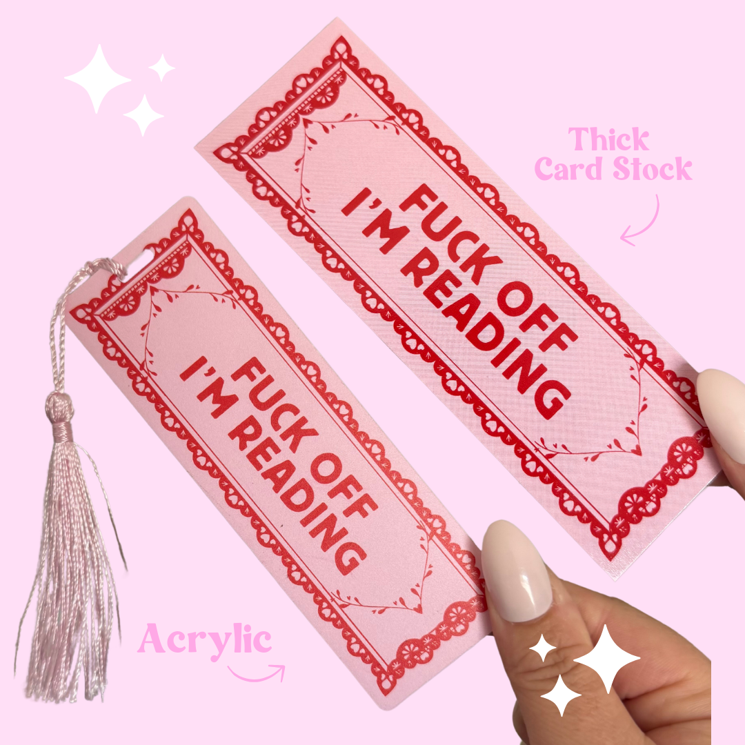 Fuck Off Book Mark (Quirky, Funky, Kawaii,Y2K)