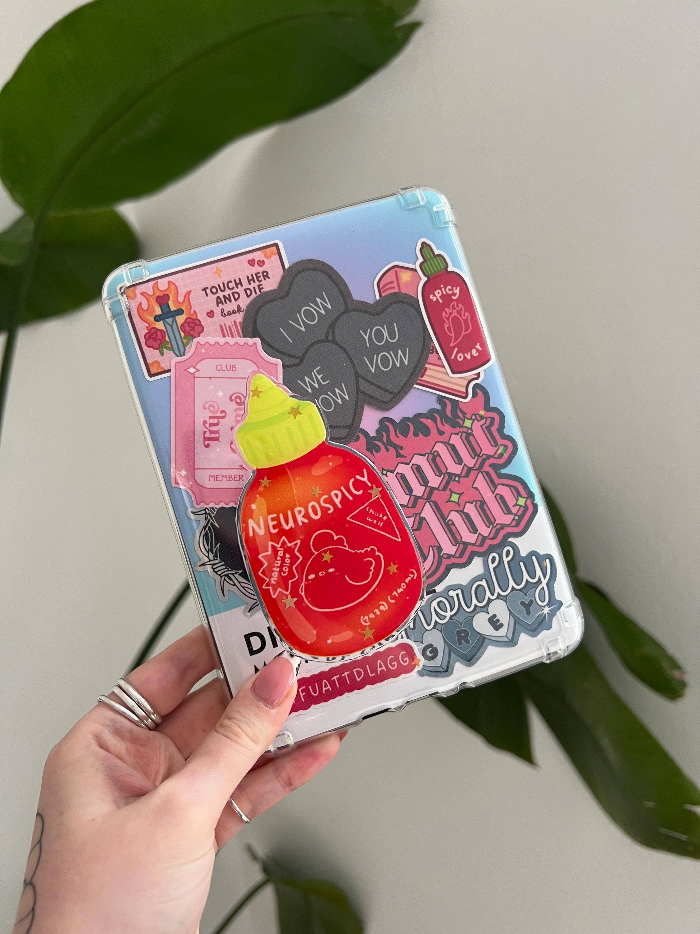 "Neurospicy" Luxury Magnetic Kindle Grip & Phone holder